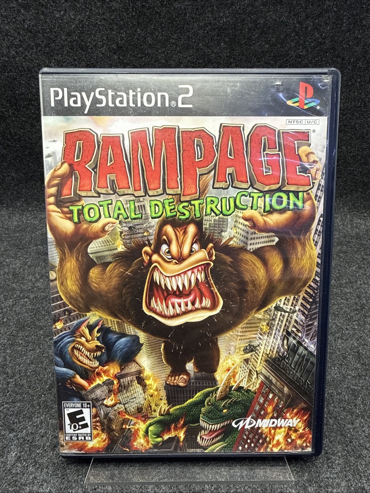 Rampage Total Destruction PS2 (Playstation 2) CIB+Reg Card & TESTED