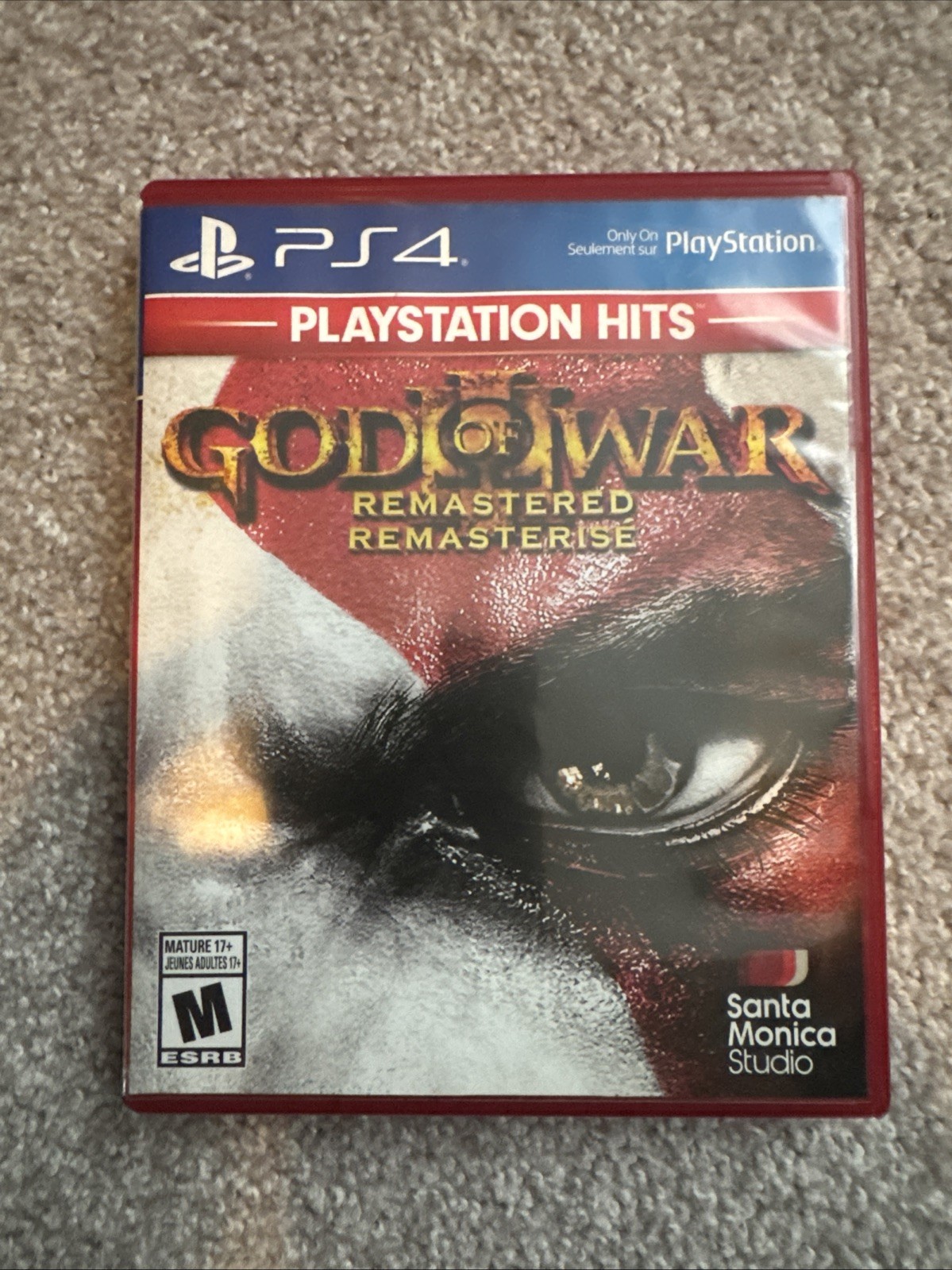 God of War 3 Remastered (PS4,2015) PlayStation Hits – No Manual – Tested
