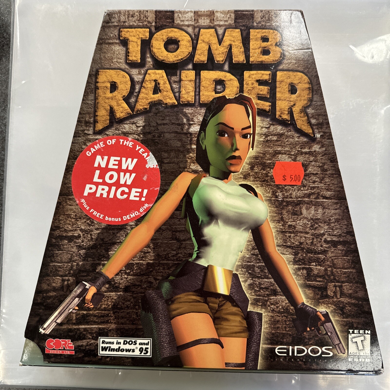 Tomb Raider (PC, 1996) Big Box! Unplayed!!