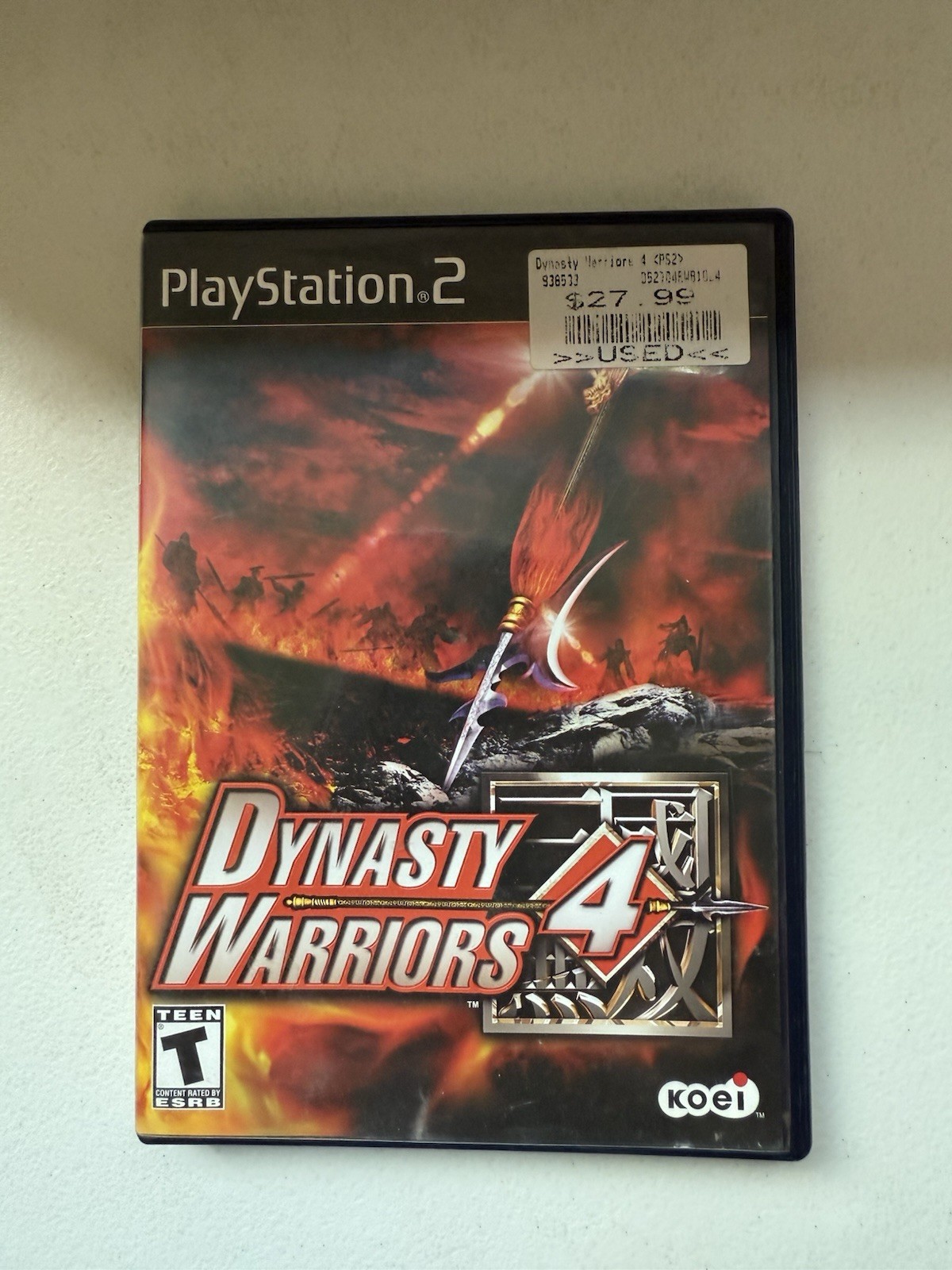 KOEI Dynasty Warriors 4 PS2 T-Teen NTSC-U/C Dynasty Warriors Series