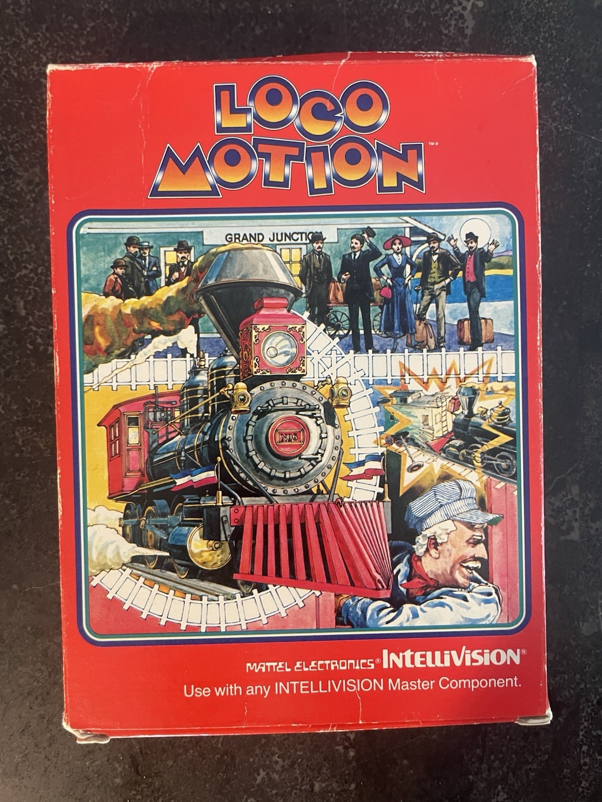 Intellivision Loco Motion Video Game Complete Mattel Vintage 1981