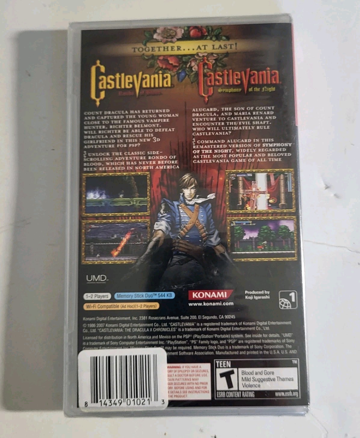 Castlevania: The Dracula X Chronicles Sony PlayStation Portable PSP NEW Sealed