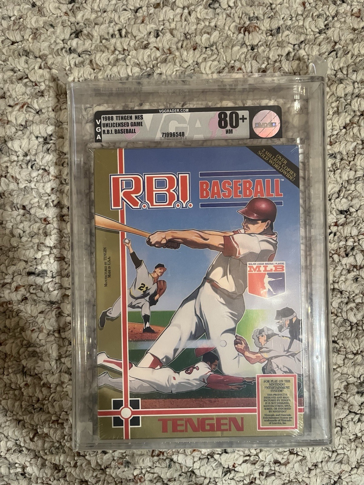 RBI Baseball NES VGA 80+ Sealed 1988 Tengen Unlicensed NM Rare Sealed