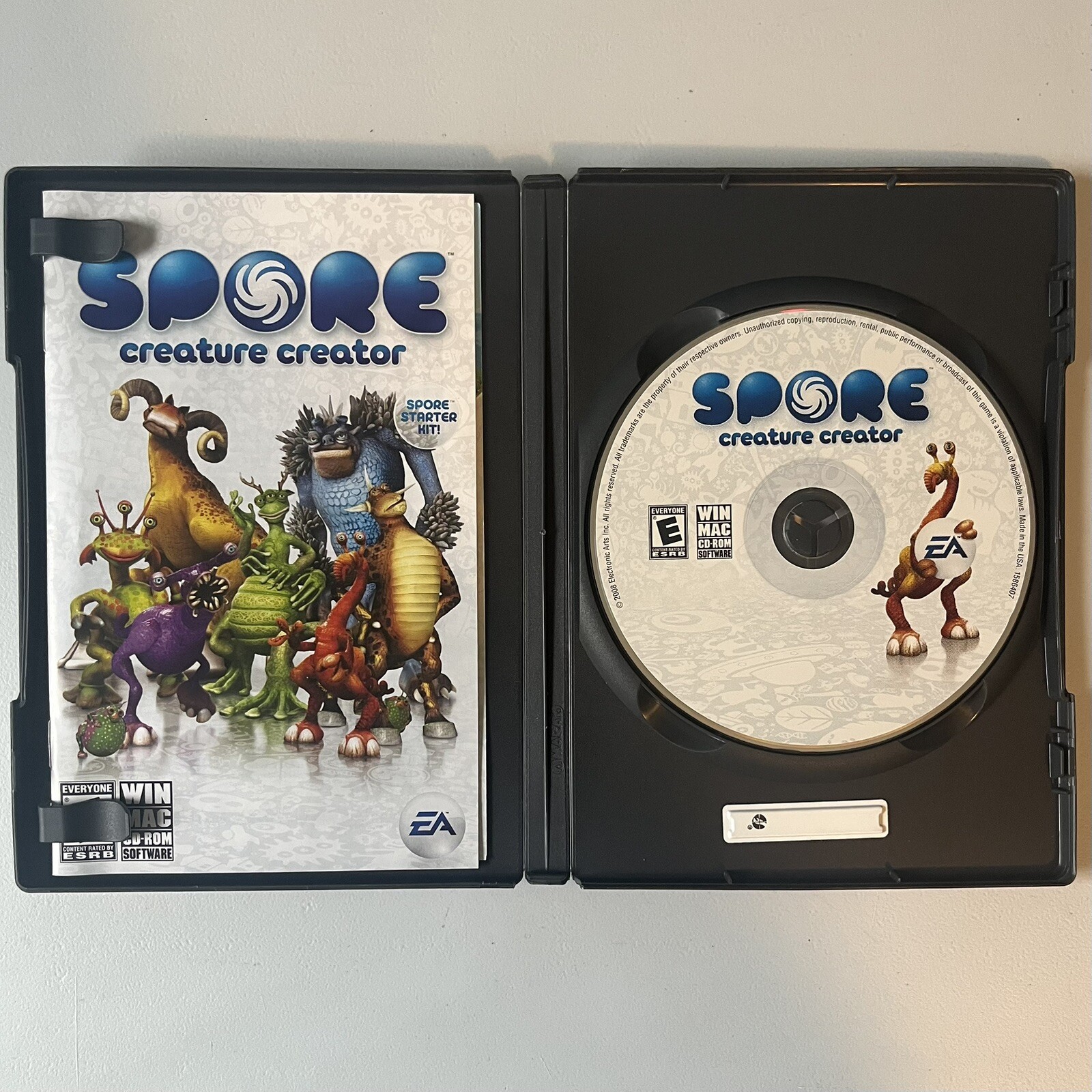 Spore Creature Creator PC Mac 2008 Starter Kit Complete with Manual CIB