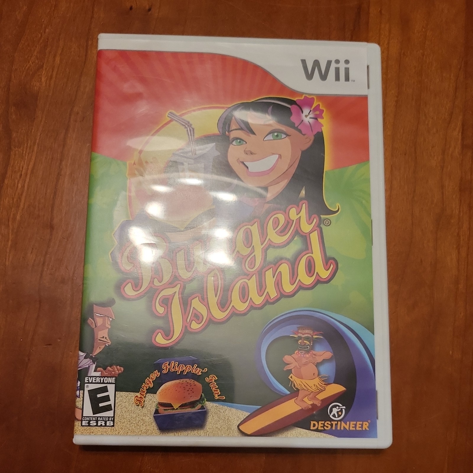 Burger Island – Nintendo Wii (2006) w/ Manual E-Everyone NTSC-U/C Destineer Sim
