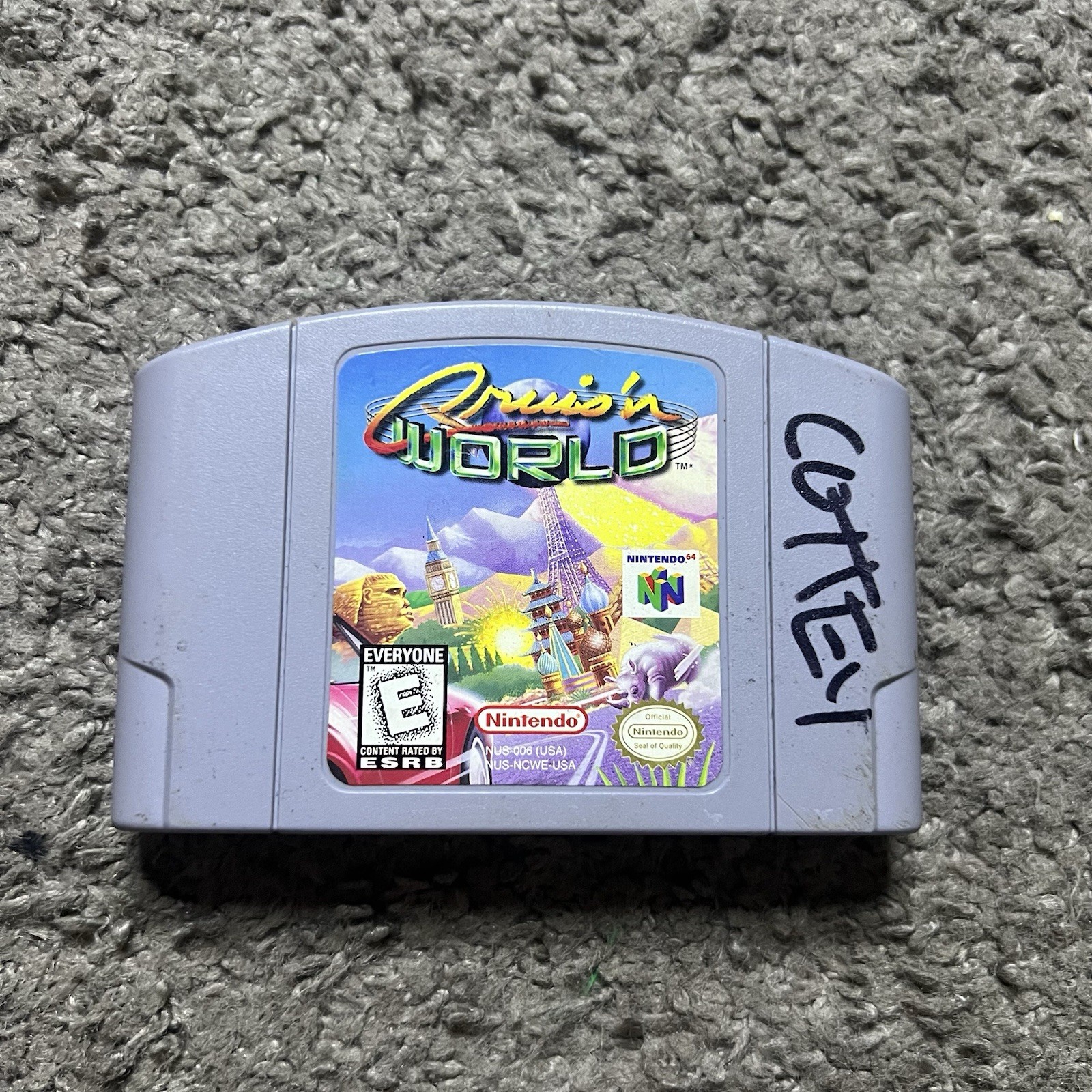 Cruis’n World N64 1997 Game Cartridge