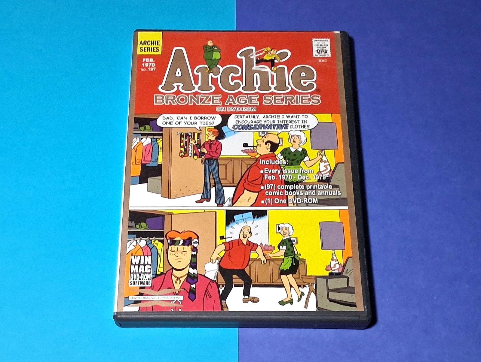 ARCHIE Bronze Age Series PC DVD-ROM, Every Issue (97) From Feb 1970 – Dec 1979