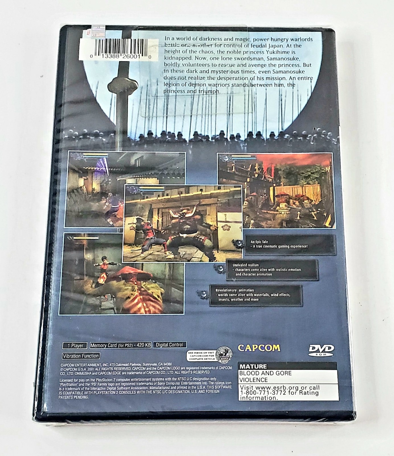 Onimusha: Warlords Sony PlayStation 2 PS2 Black Label – New / Sealed