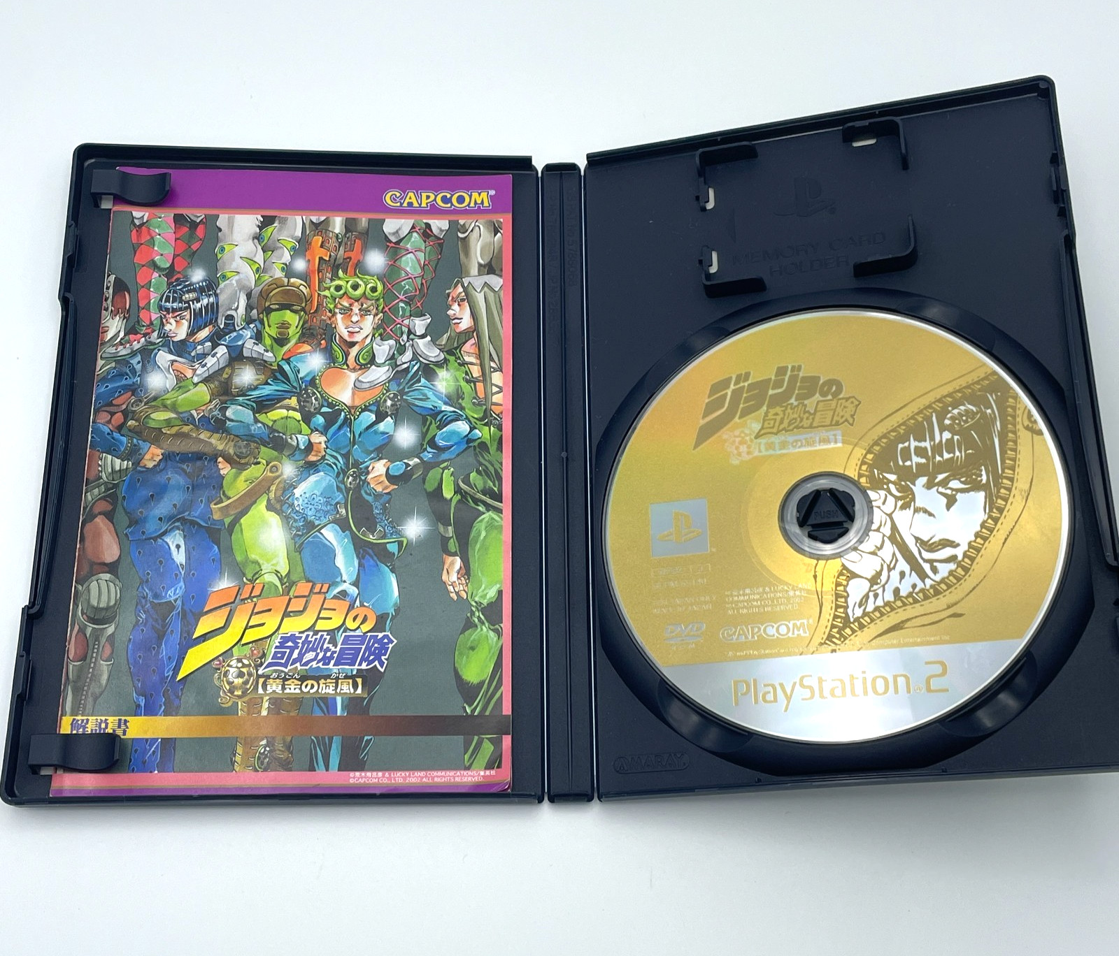 PS2 JoJo’s Bizarre Adventure Phantom Blood & Gold Wind with Manual Case Used