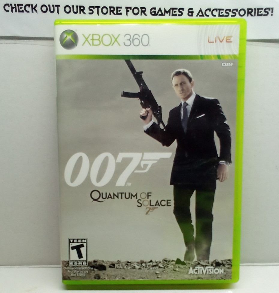 James Bond 007: Quantum of Solace (Xbox 360, 2008) Complete Tested Working