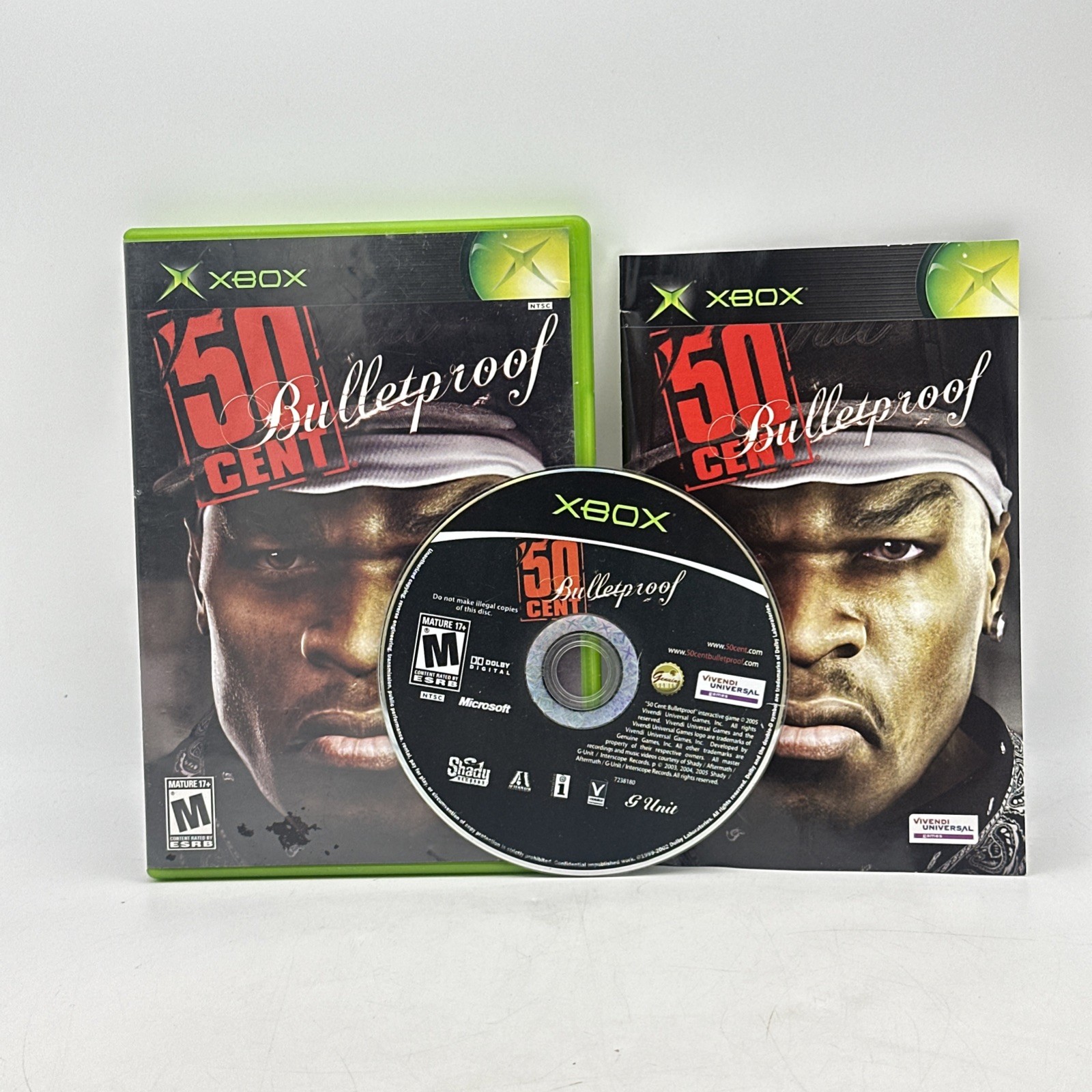 50 Cent Bulletproof Xbox Complete With Manual CIB Microsoft TESTED