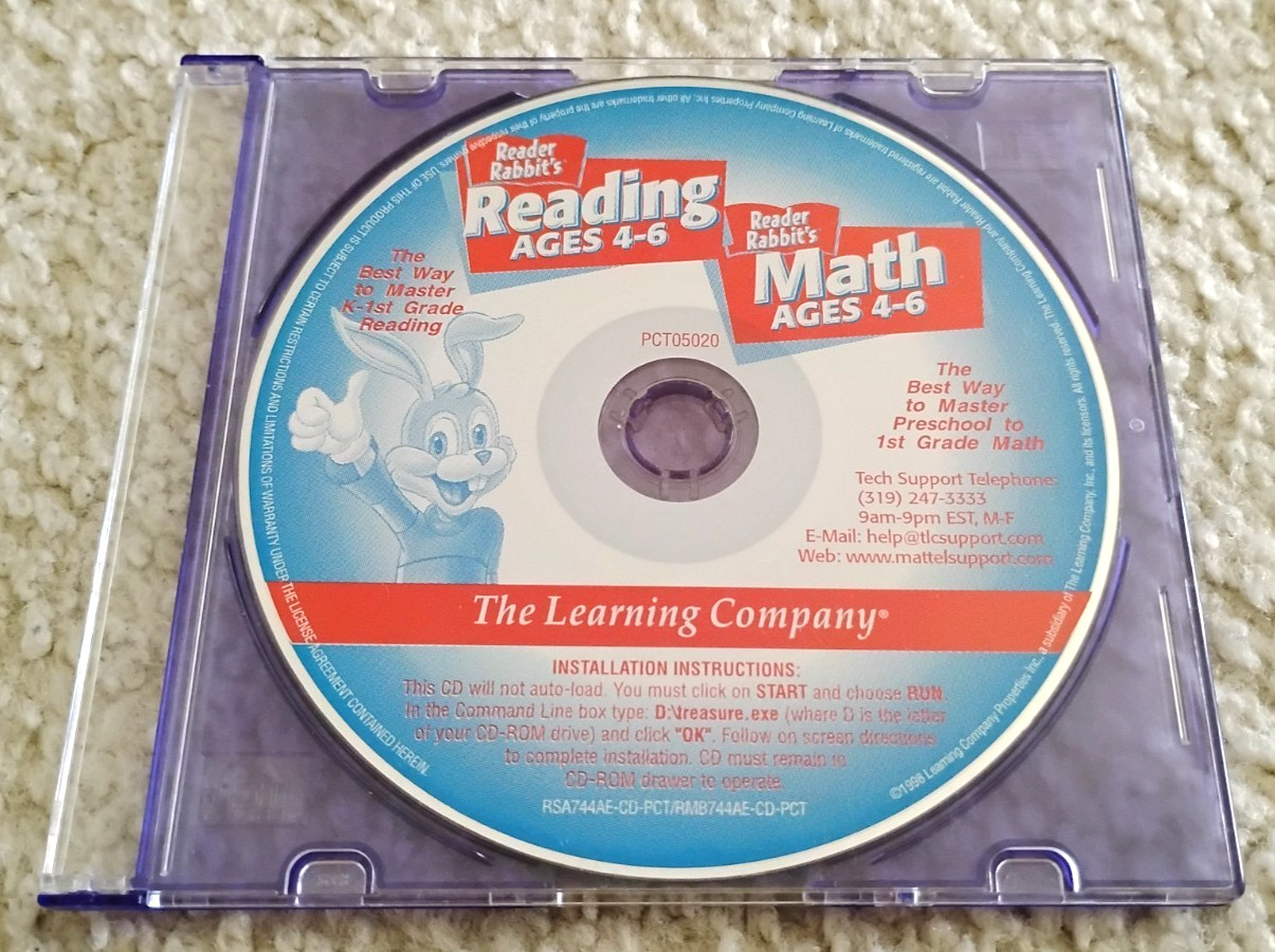 Reader Rabbit Reading & Math Ages 4-6 (2000 PC Treasures 2 in 1 Ed.) (PC/Mac)