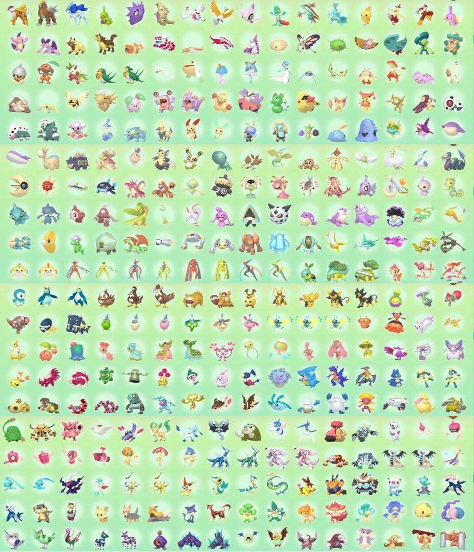 Pokemon HOME Full living dex | Shiny Non-Shiny | +1200 Pokemon