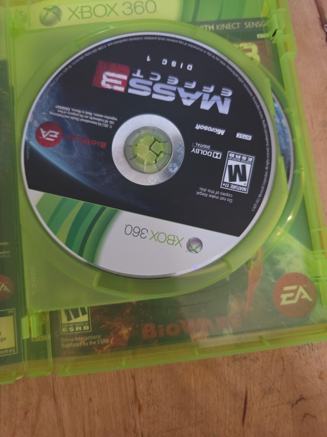 Mass Effect 3 (Microsoft Xbox 360, 2012) Tested And Working