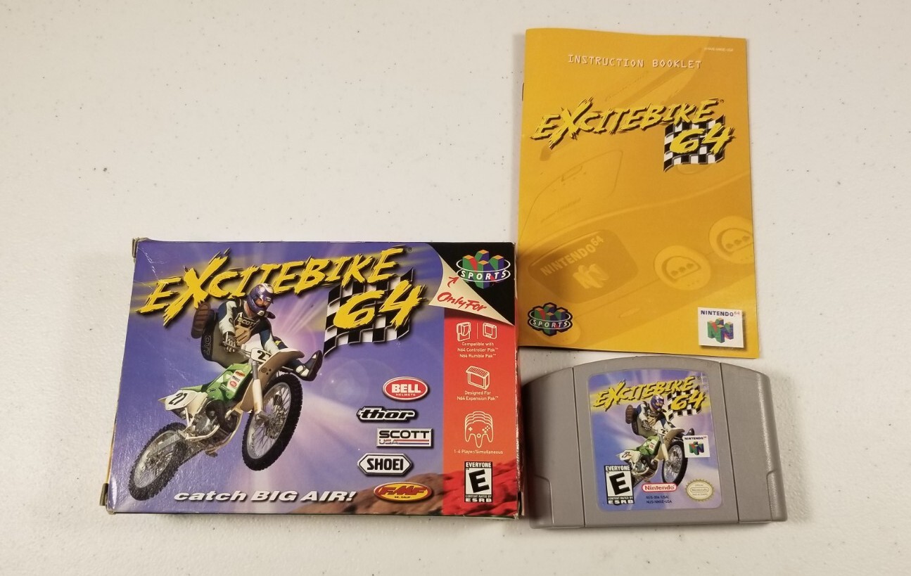 Excitebike 64 for Nintendo 64 N64 Complete In Box CIB Great Shape