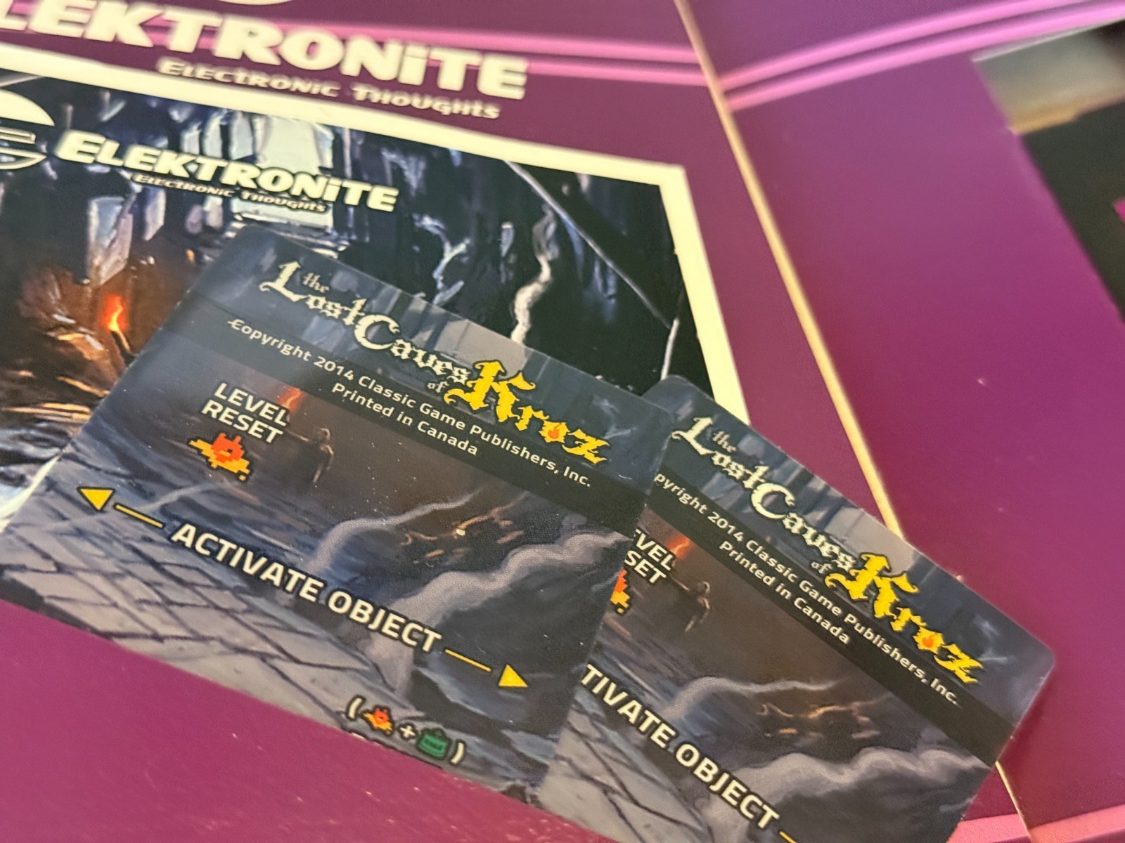 The Lost Caves of Kroz Intellivision Elektronite 2013 Complete CIB