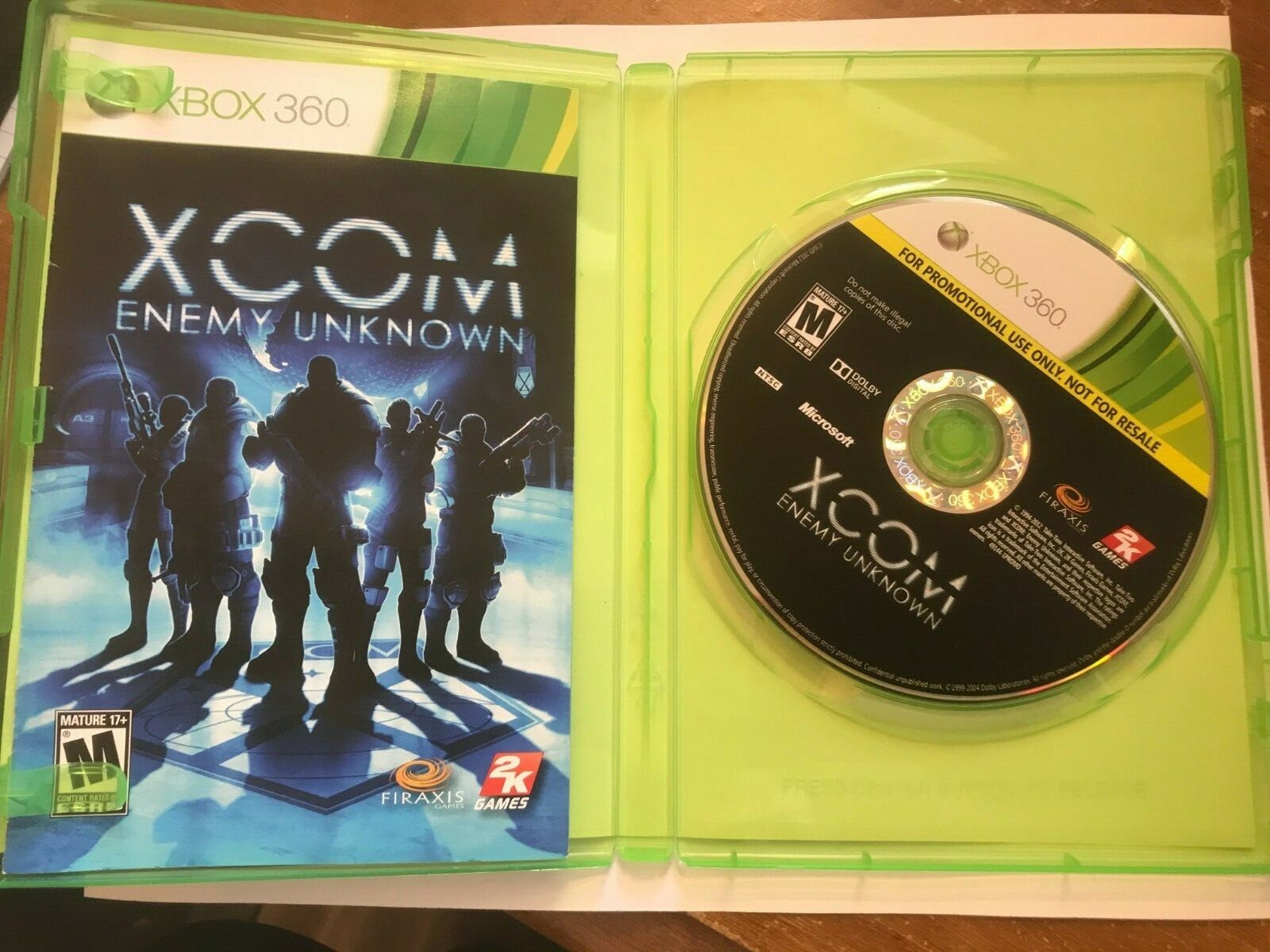 XCOM: Enemy Unkown — Promotional Use Only (Microsoft Xbox 360, 2013)