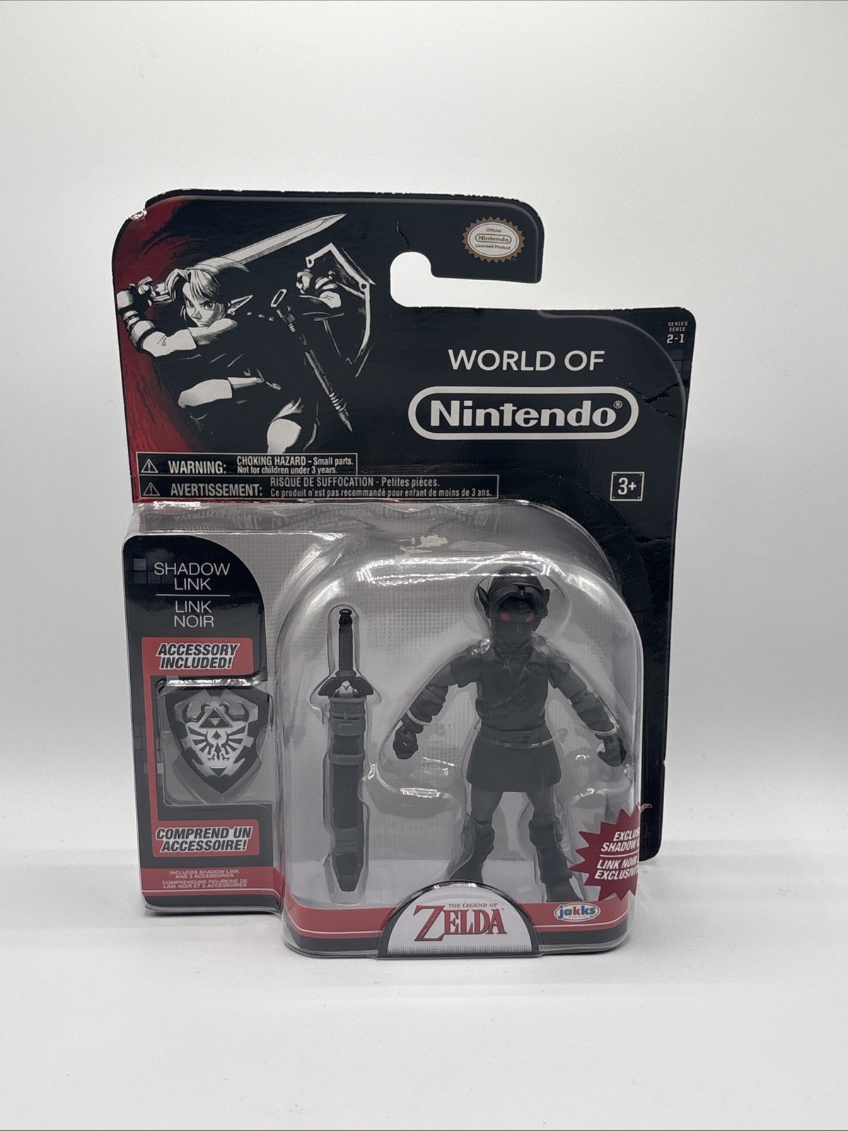 World Of Nintendo Shadow Link 4” Figure Jacks Pacific Zelda New Sealed Exclusive
