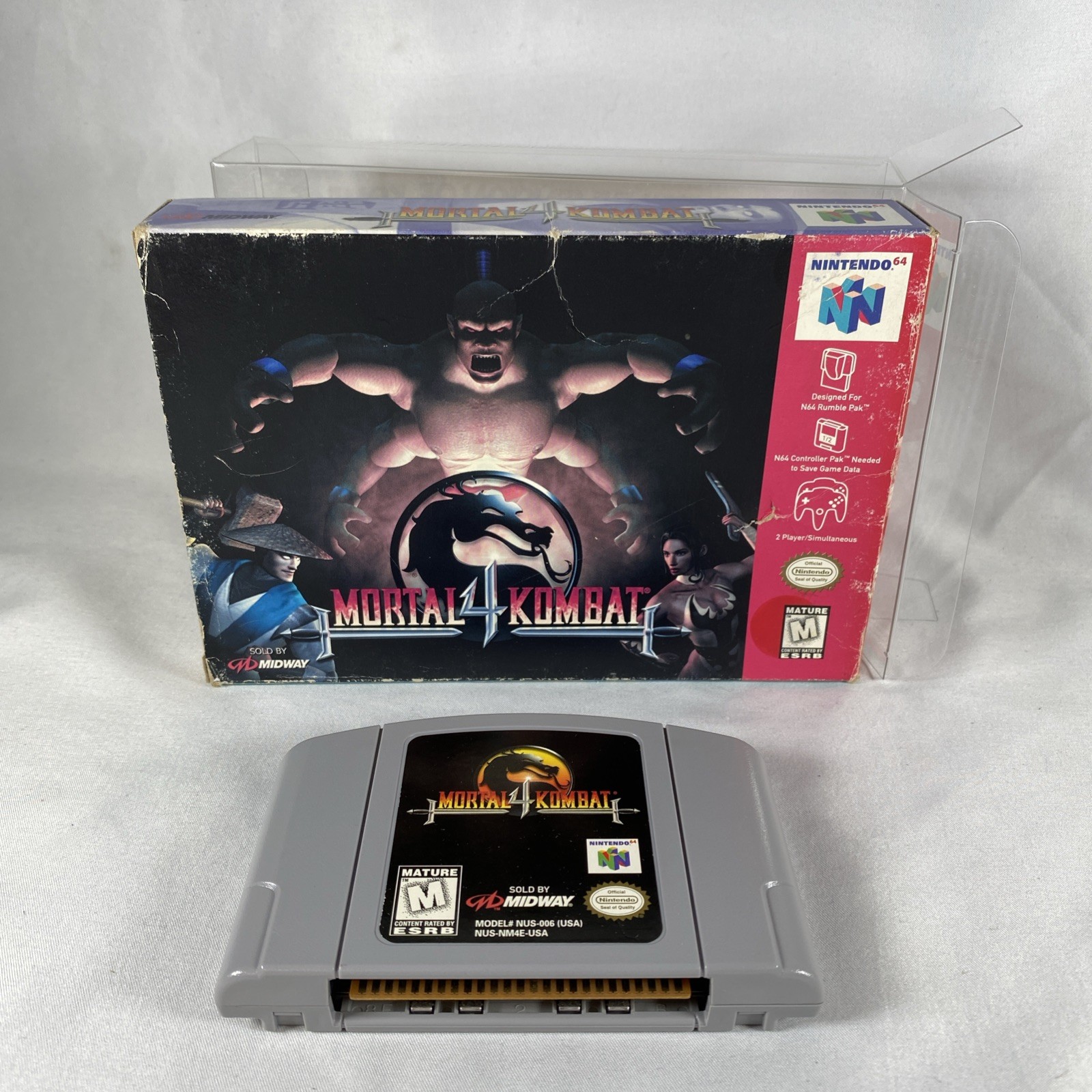 Mortal Kombat 4 N64 Nintendo 64 Authentic Box & Game