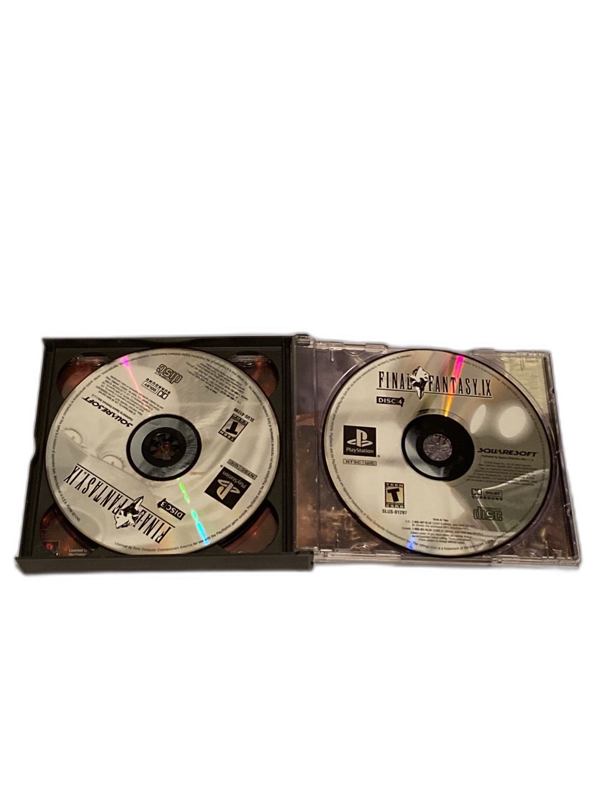 Final Fantasy 9 IX PS1 Playstation 1 With 4 Discs Black Label