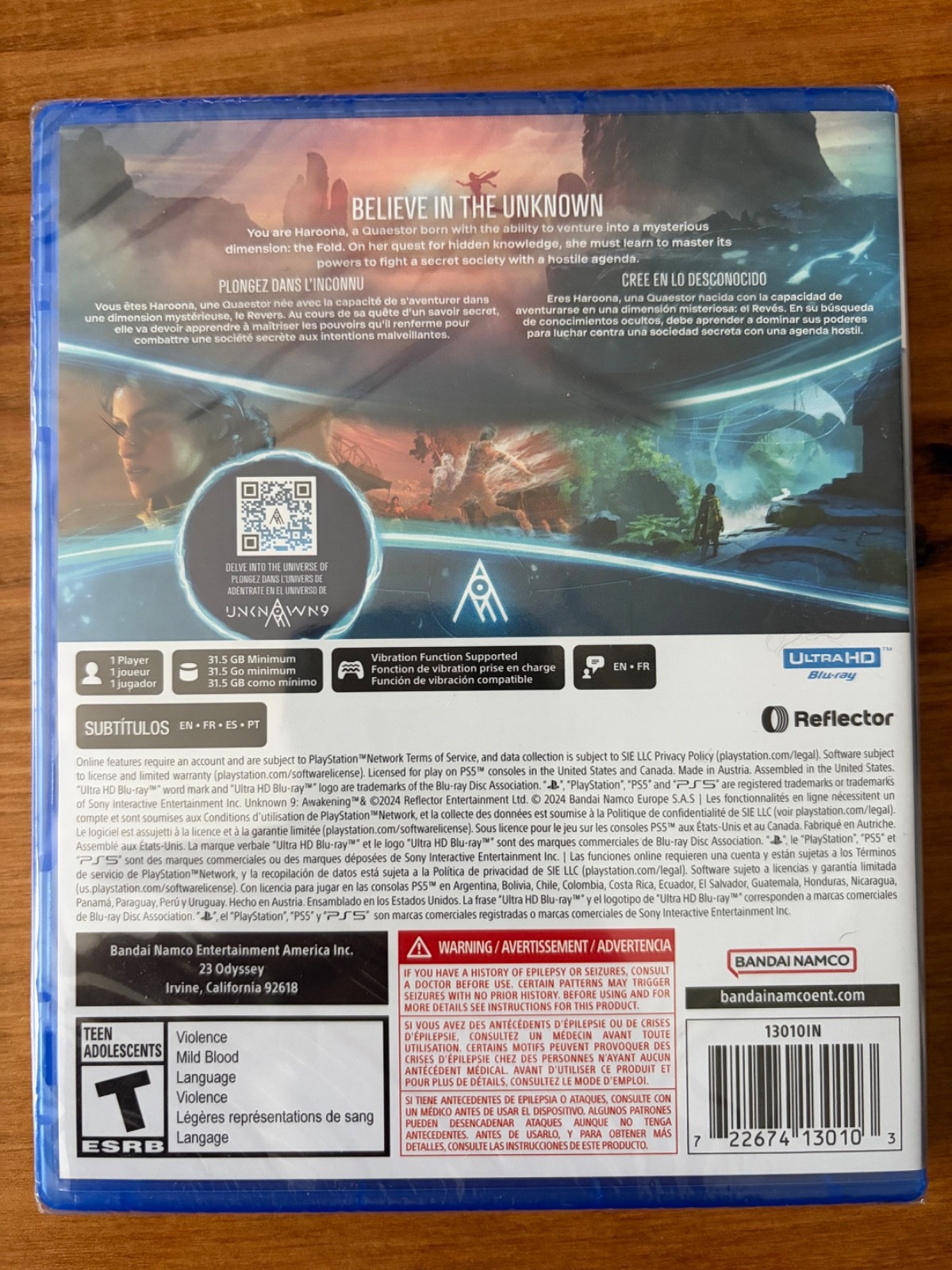 [New, Sealed] Unknown 9 – Awakening, PS5