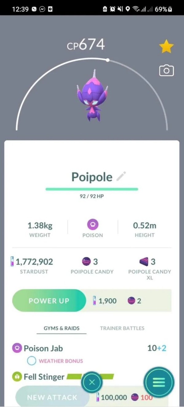 Poipole Pokemon Tr@de Go