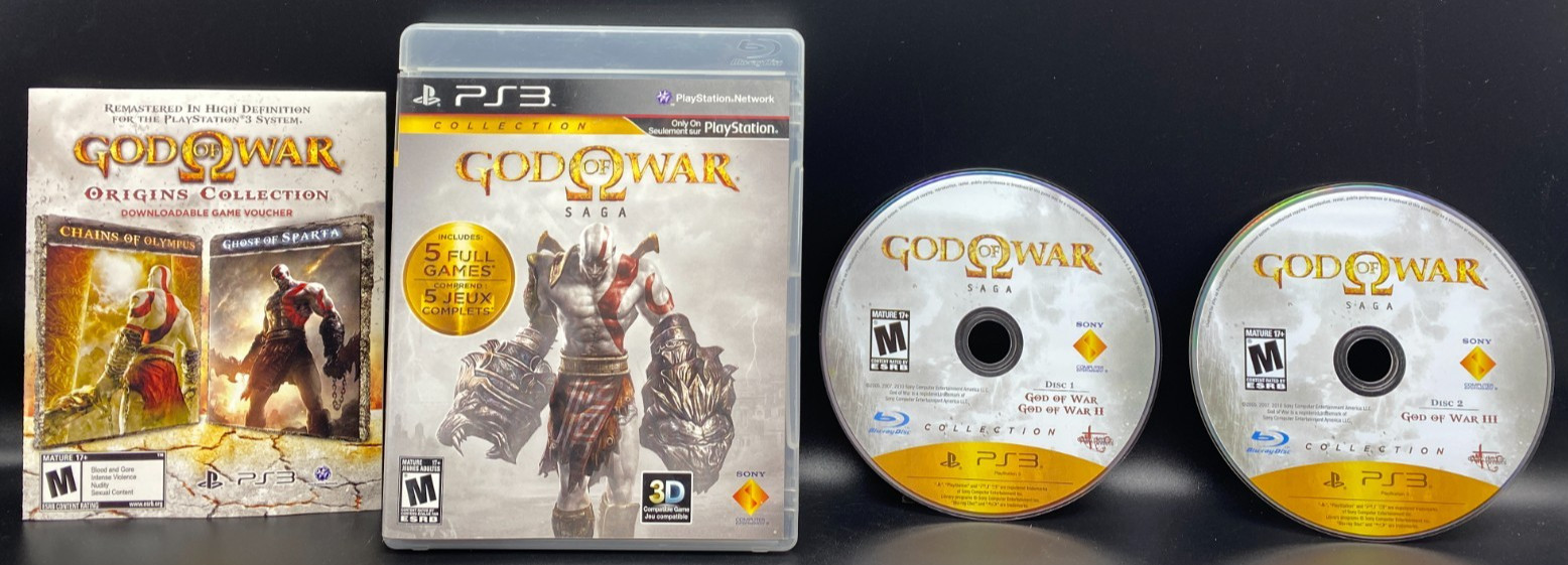 God of War Saga Collection (Sony PlayStation 3, 2010) Complete CIB VG Cond