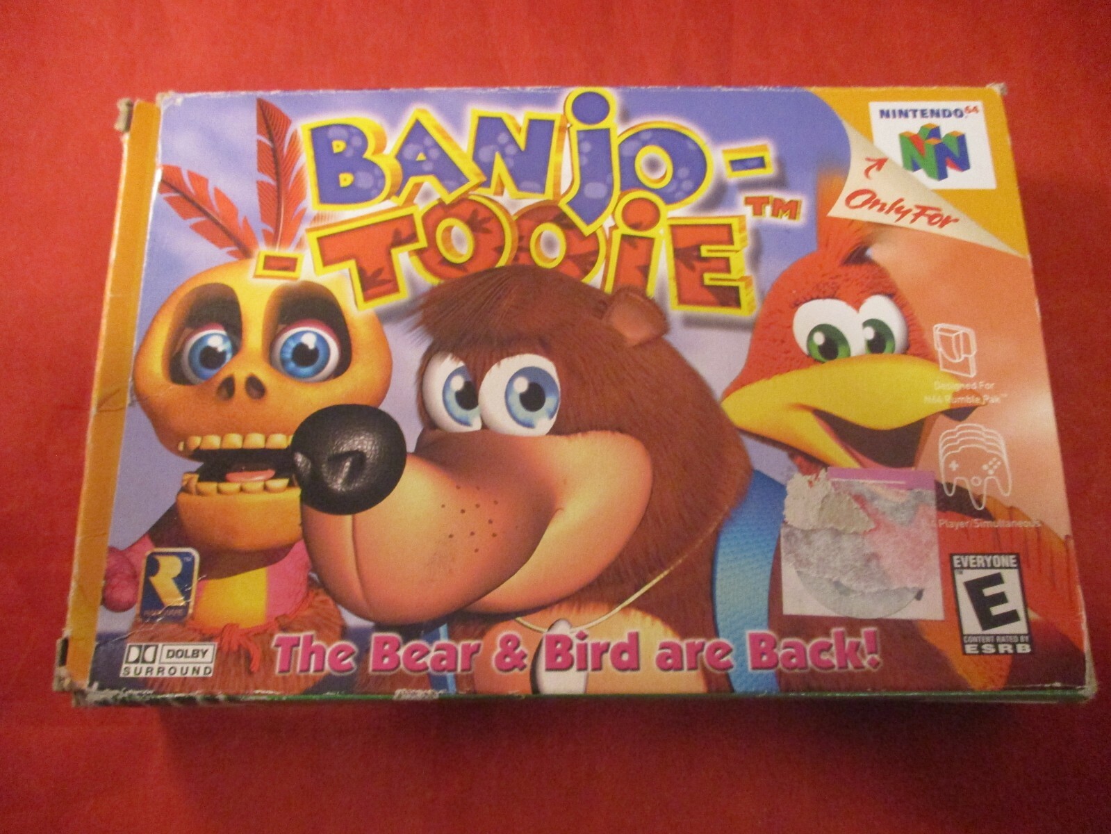 Banjo-Tooie (Nintendo 64, 2000) COMPLETE w/ Box manual game WORKS!