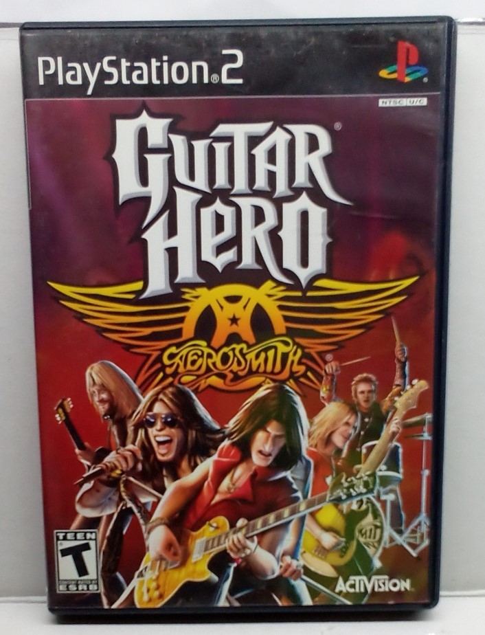 Guitar Hero: Aerosmith (PlayStation 2, 2008) Complete Tested Working – Free Ship