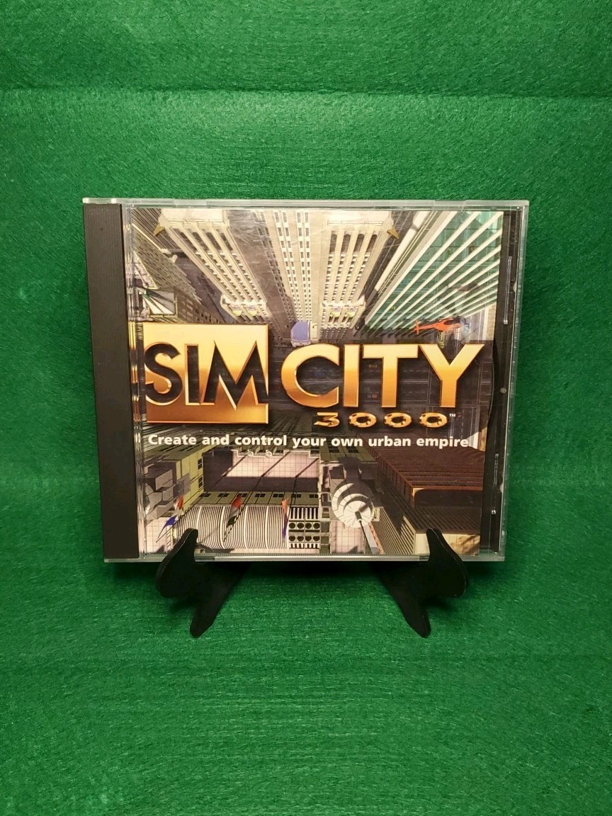 SimCity 3000 PC CD ROM 1998 Maxis EA City Building Simulation Game Tested Works