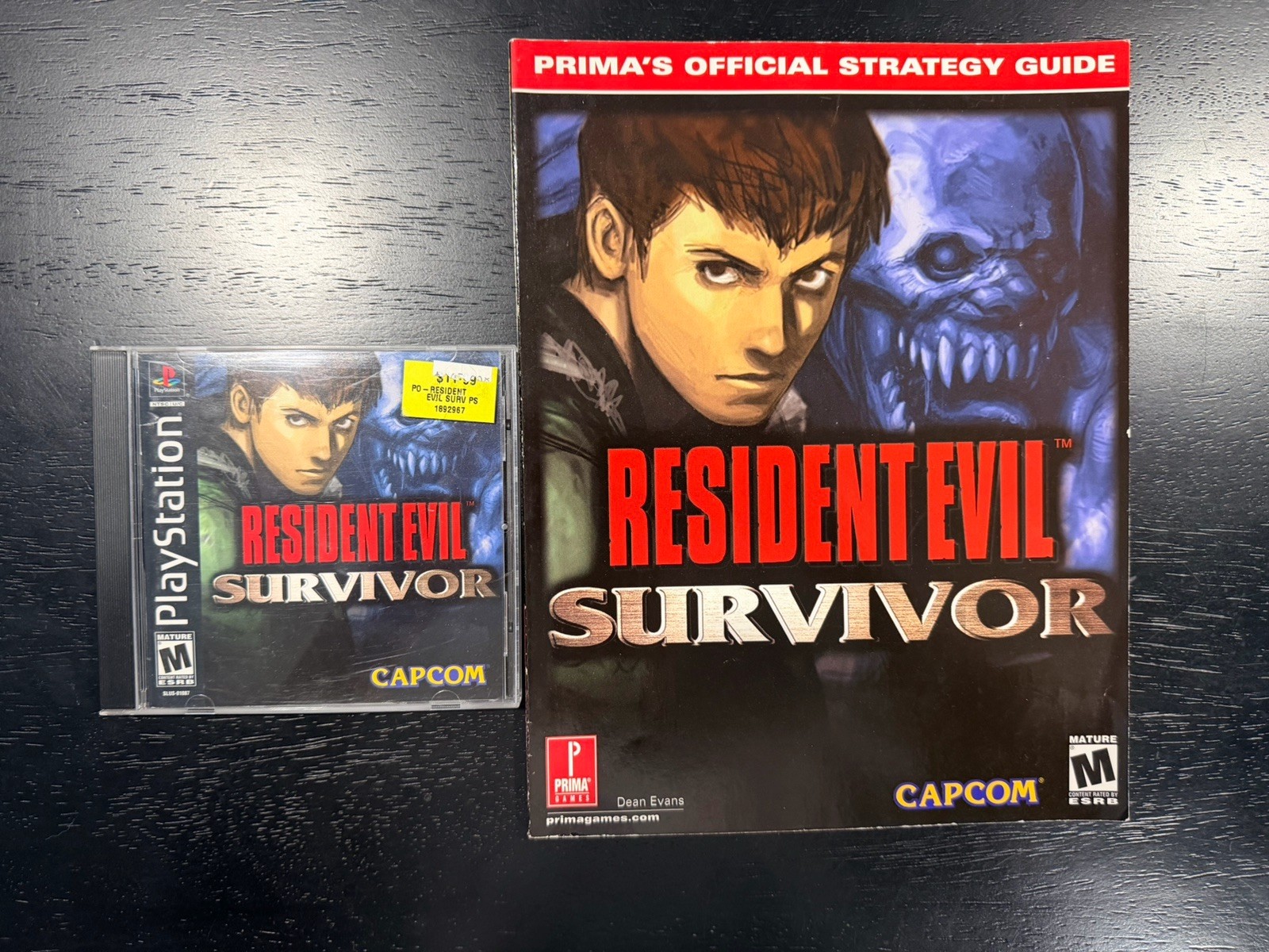 Resident Evil Survivor – PlayStation PS1 – Authentic, Works Cib & Strategy Guide