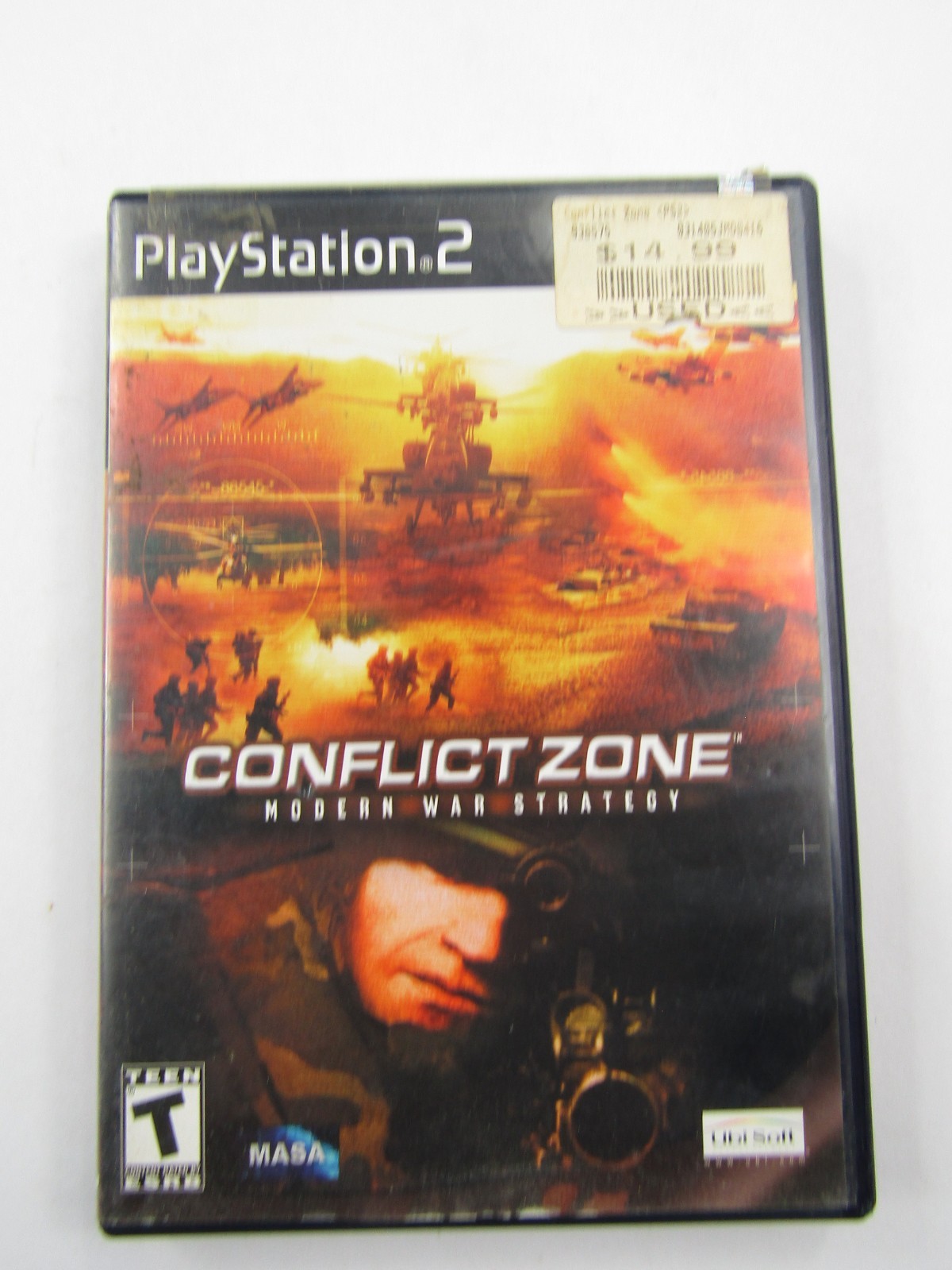Conflict Zone Modern War Strategy PS2 Video Game Ubisoft CIB Complete