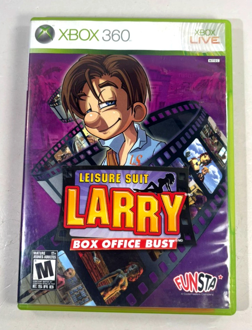 Leisure Suit Larry: Box Office Bust (Microsoft Xbox 360, 2009) CIB