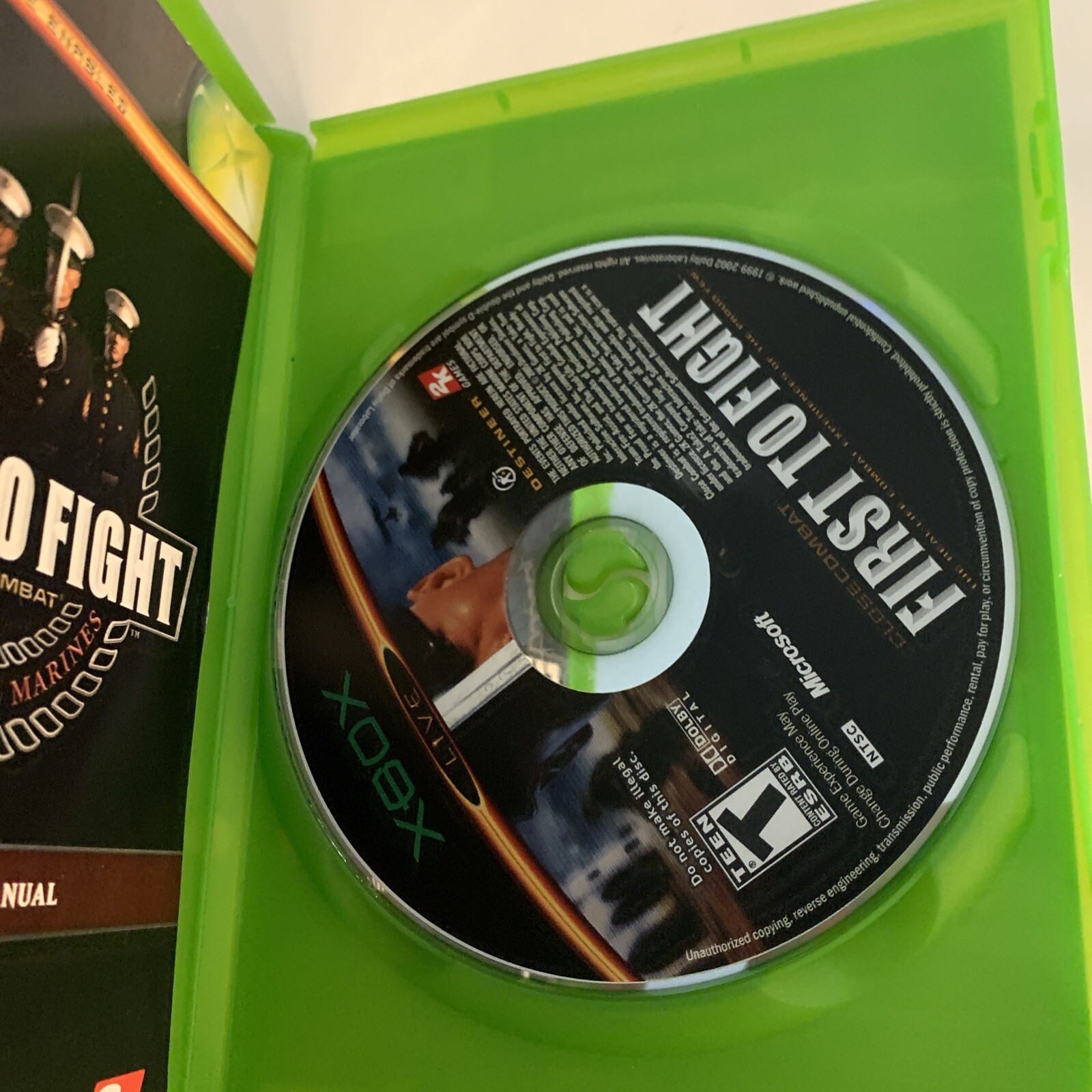 Close Combat: First to Fight (Microsoft Xbox, 2005) Complete Tested Working
