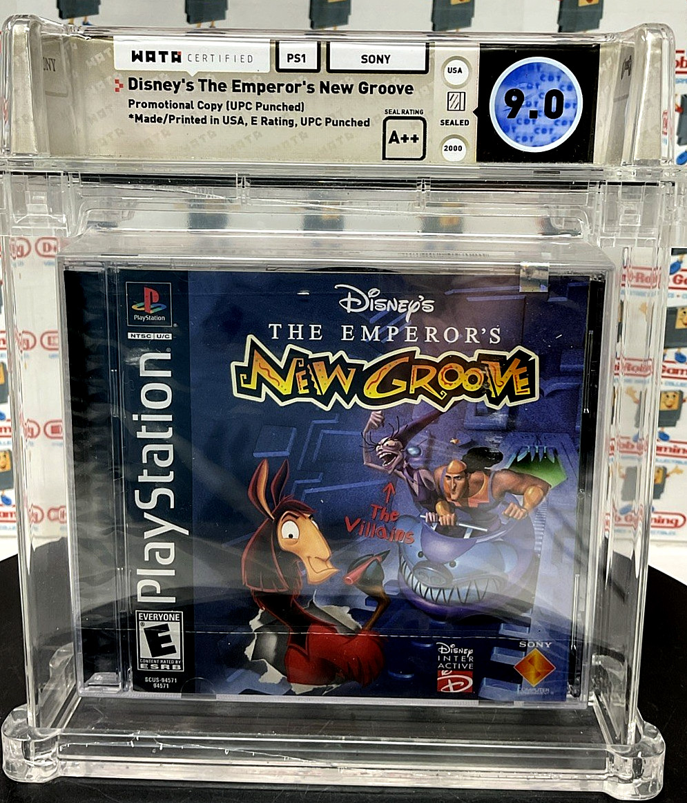 Disney Empreror’s New Groove Nintendo Sony PS1 New Sealed VGA WATA CGC PSA POP 2