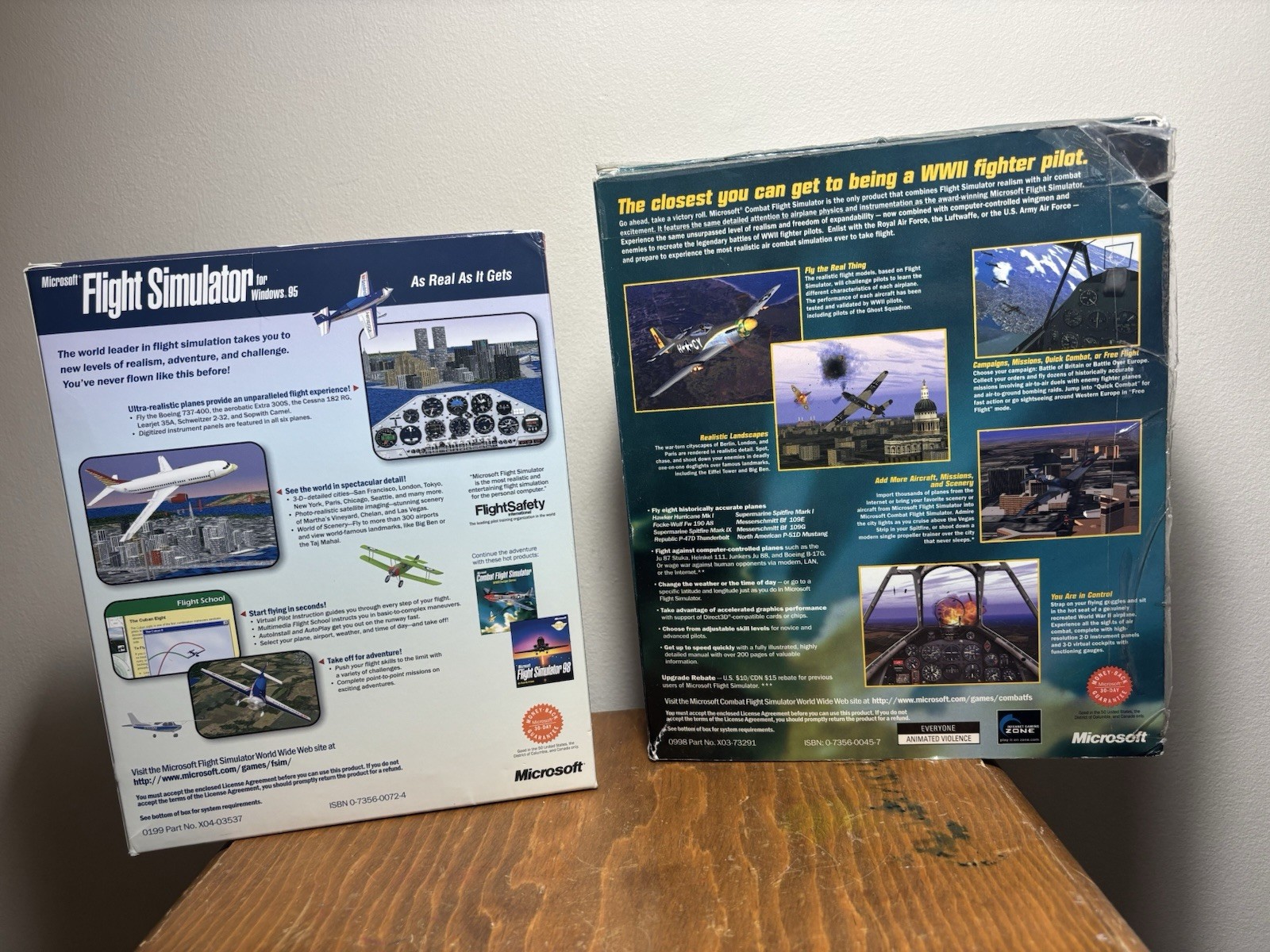 Microsoft Flight Simulator Windows 95 PC Games Handbook Combat Pilot WWII Europe