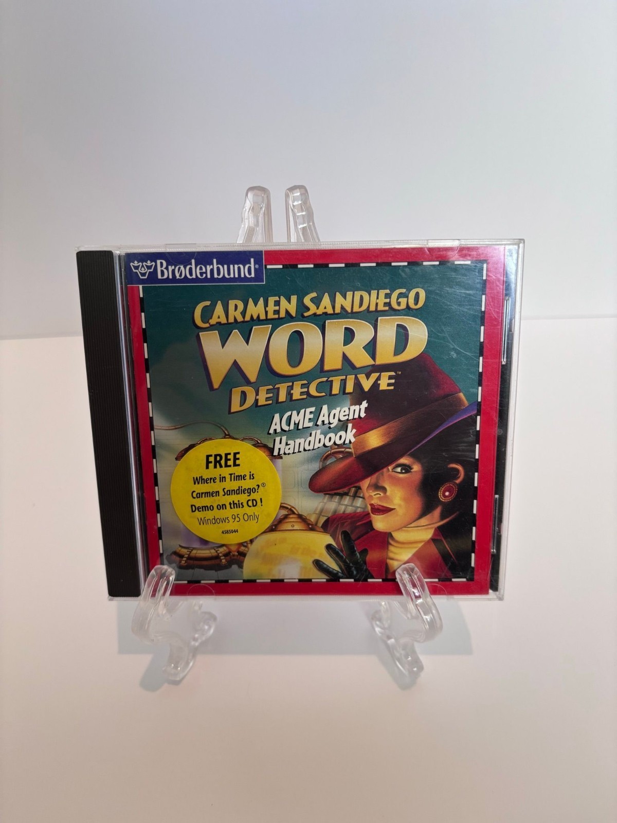 1997 Carmen Sandiego Word Detective BrøderBund PC Early Learning Windows Game