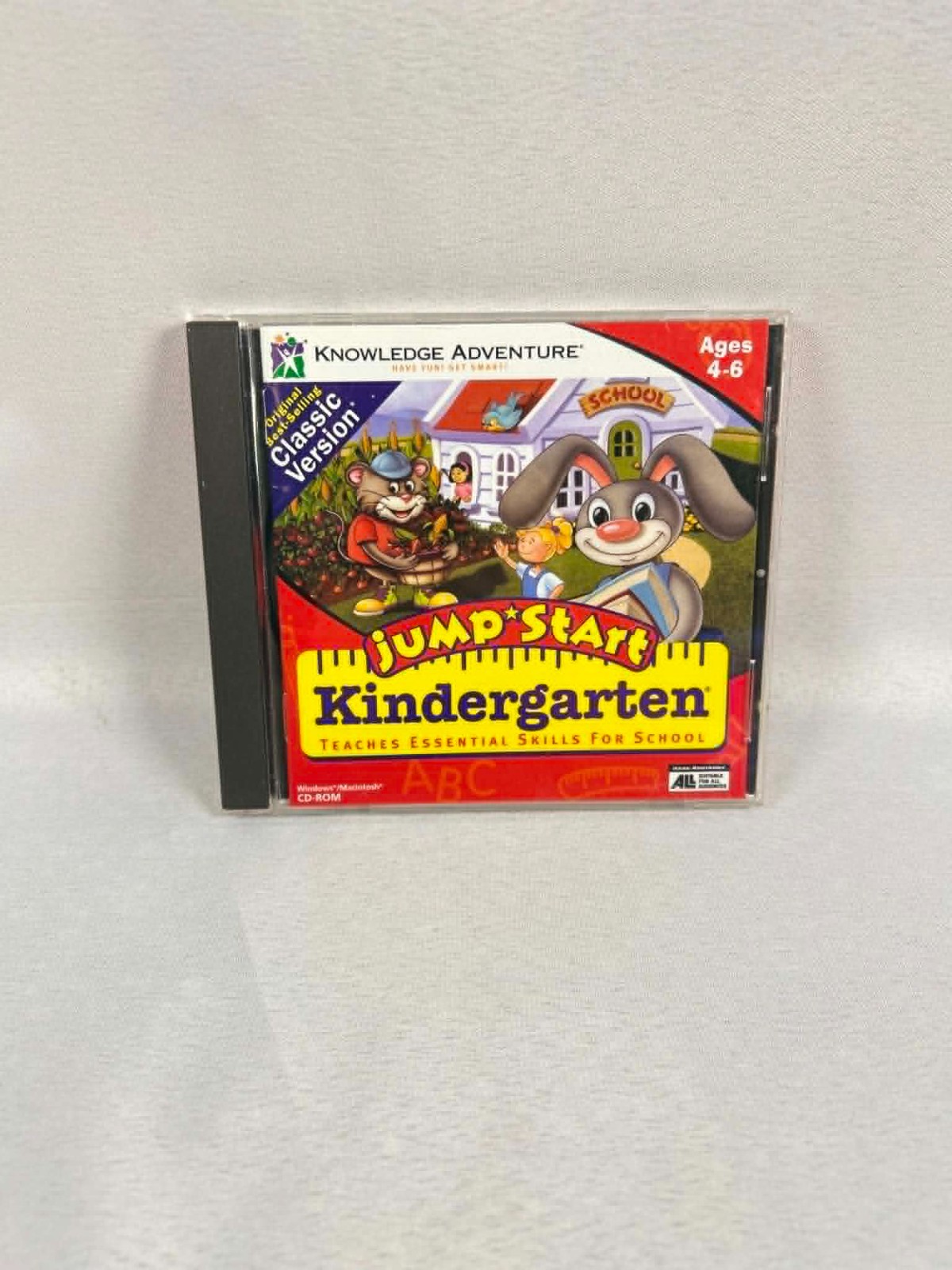 JumpStart Kindergarten v1.2 PC , 1995 Video Game Disk ABC Classic Version