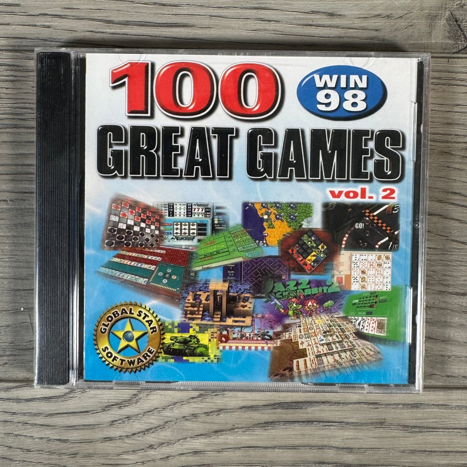 100 Great Games Vol. 2 PC Windows 95 98 ME 2000 XP Vista Classic Collection