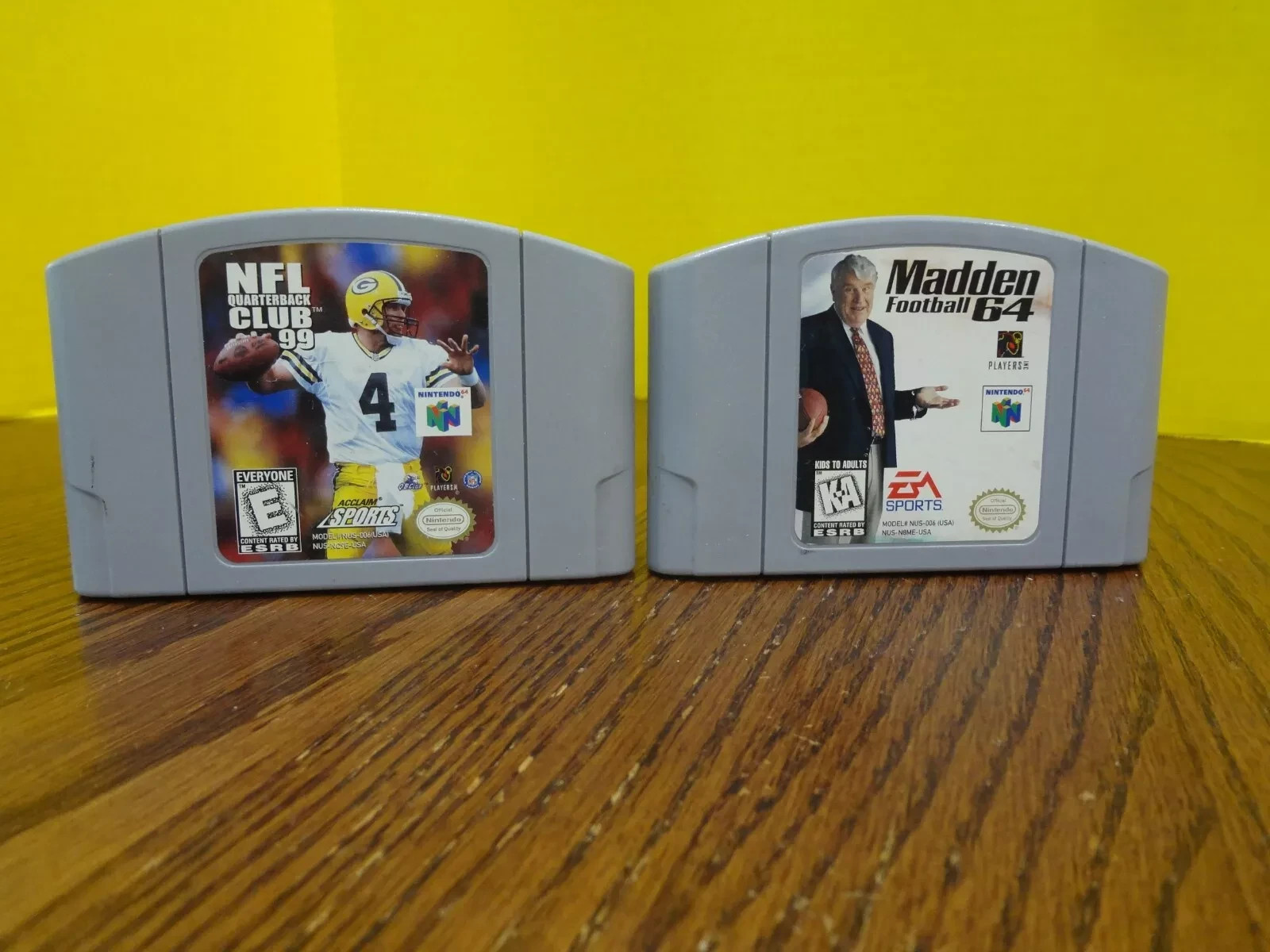 N64 NFL Quarterback Club 99 & Madden Football 64 Pins Cleaned, Tested ~FAST S/H~