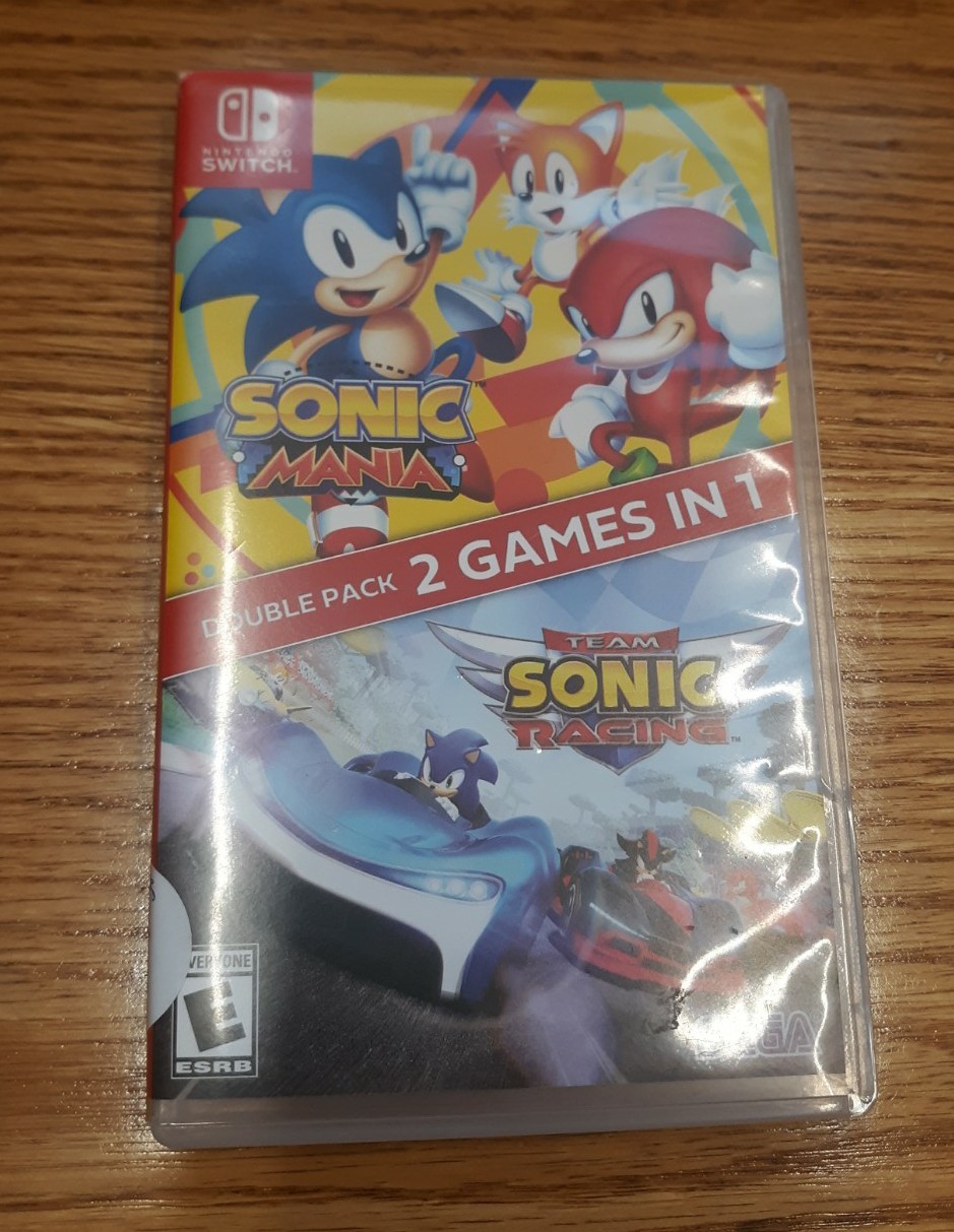 Sonic Mania + Team Sonic Racing Double Pack (Nintendo Switch, 2020) Works