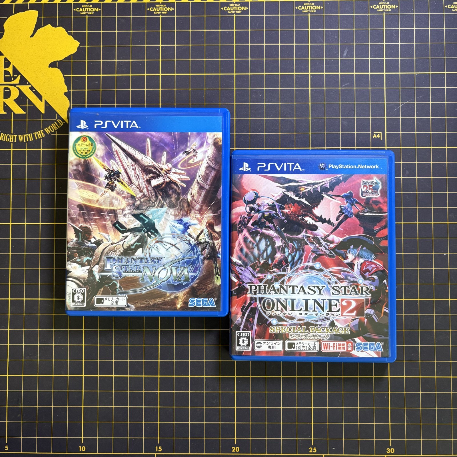 Lot 2 Phantasy Star Nova Online two 2 PlayStation PS Vita Japan Import