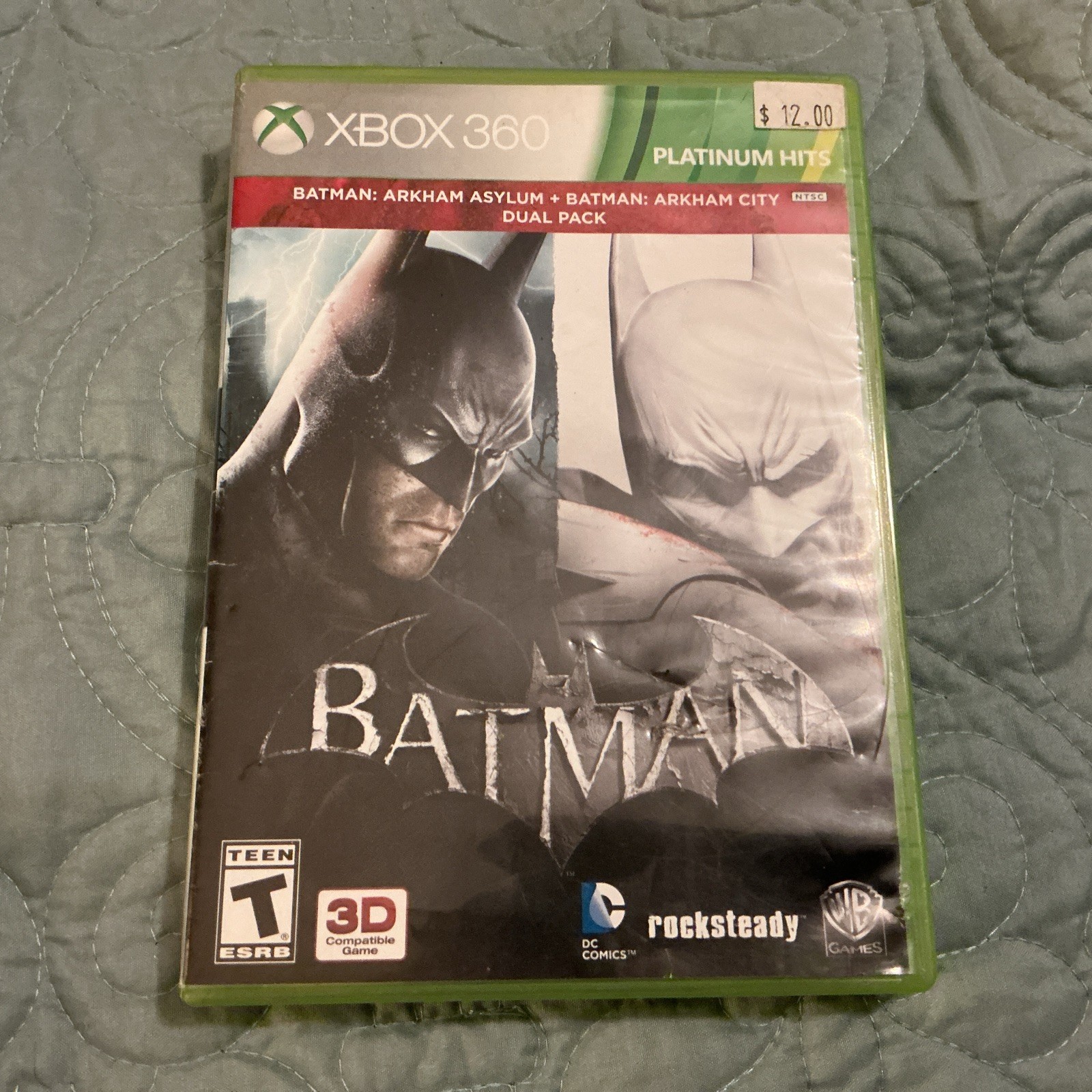 Batman Arkham Asylum + Batman Arkham City Dual Pack (Xbox 360) Complete Tested