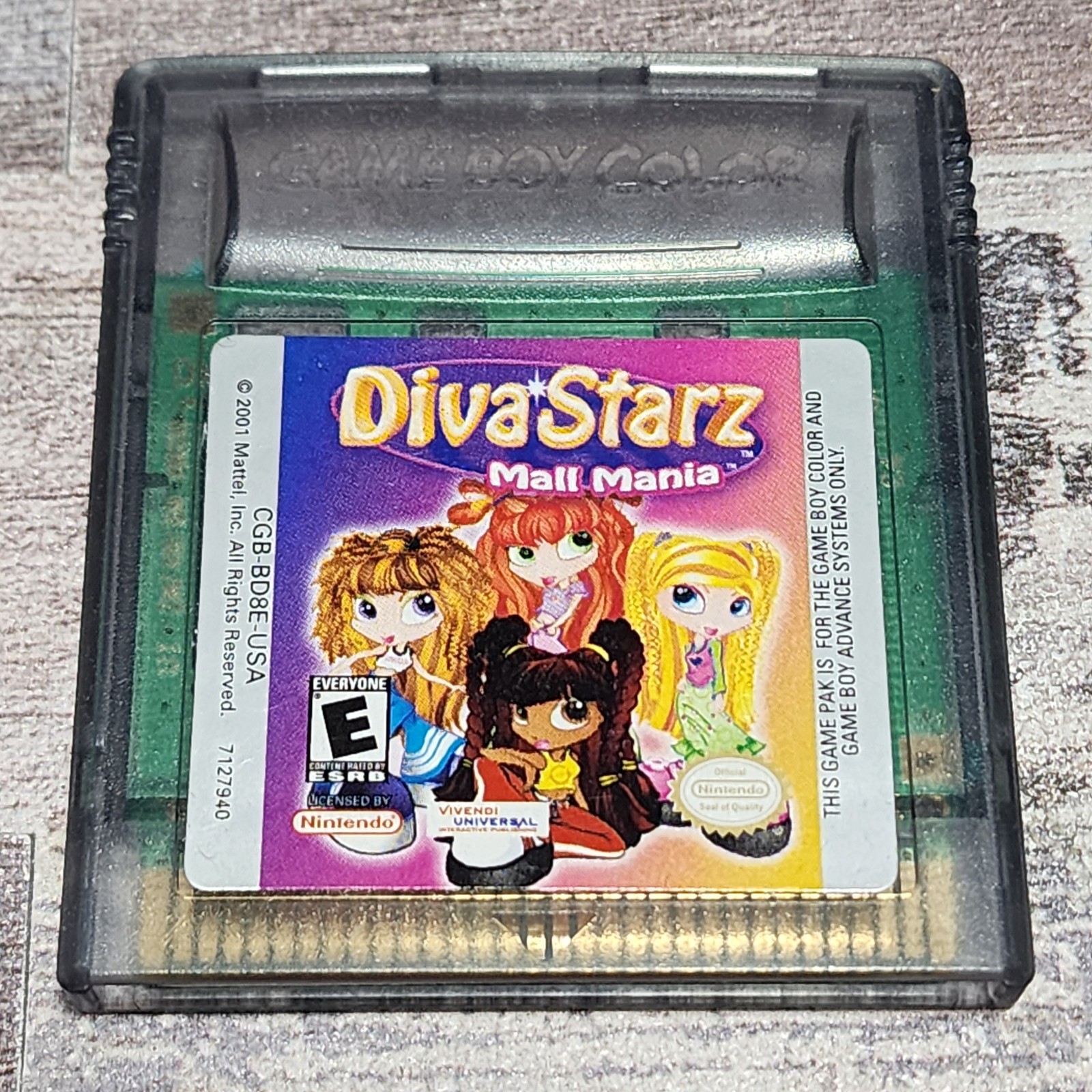 Nintendo Game Boy Diva Starz: Mall Mania Authentic Tested & Working Vivendi 2001