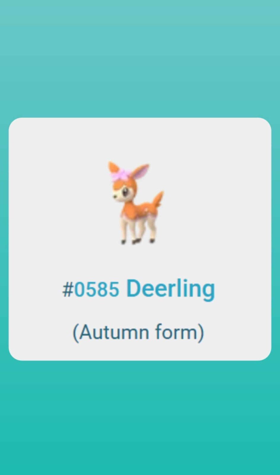 Pokémon Go ✨ NEW Shiny Deerling ✨ Mini PTC 80k Dust ✨