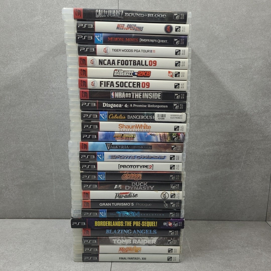 Lot Of 25 PS3 Games Sony PlayStation 3 Complete Sports Racing Action RPG Used