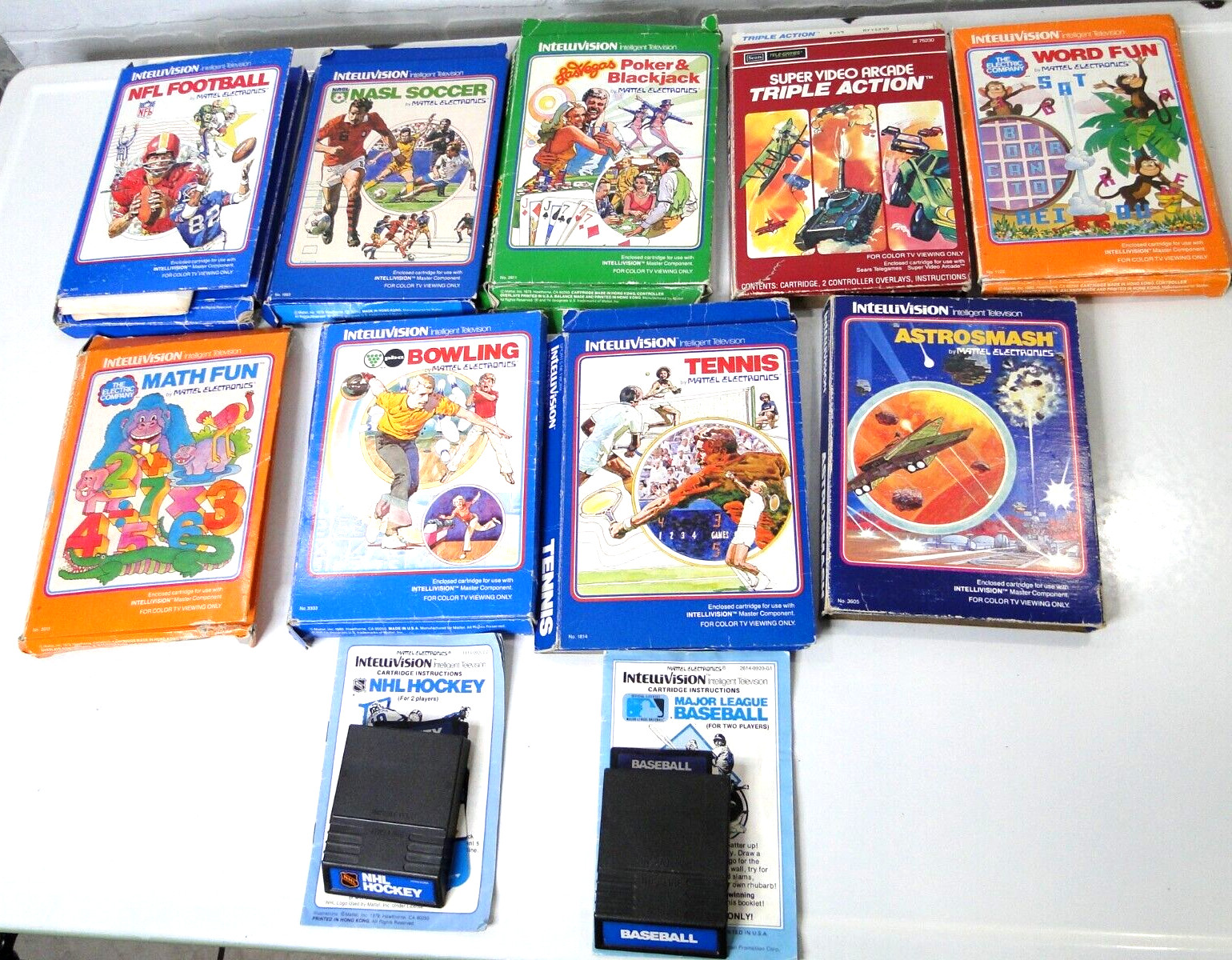 INTELLIVISION GAMES LOT OF 11 – In Original Boxes – See Description