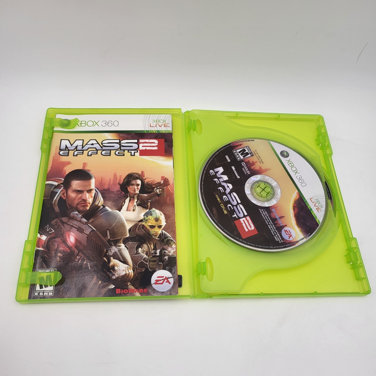 Mass Effect 2 Microsoft Xbox 360 2010 Complete Tested & Working