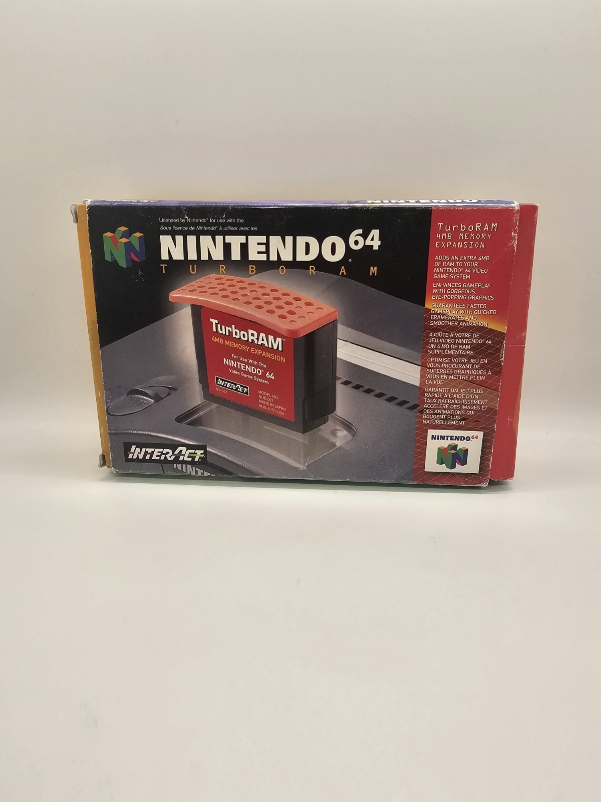 *BOX & TOOL ONLY* NINTENDO 64 TURBO RAM 4MB MEMORY EXPANSION TRANSFER PAK