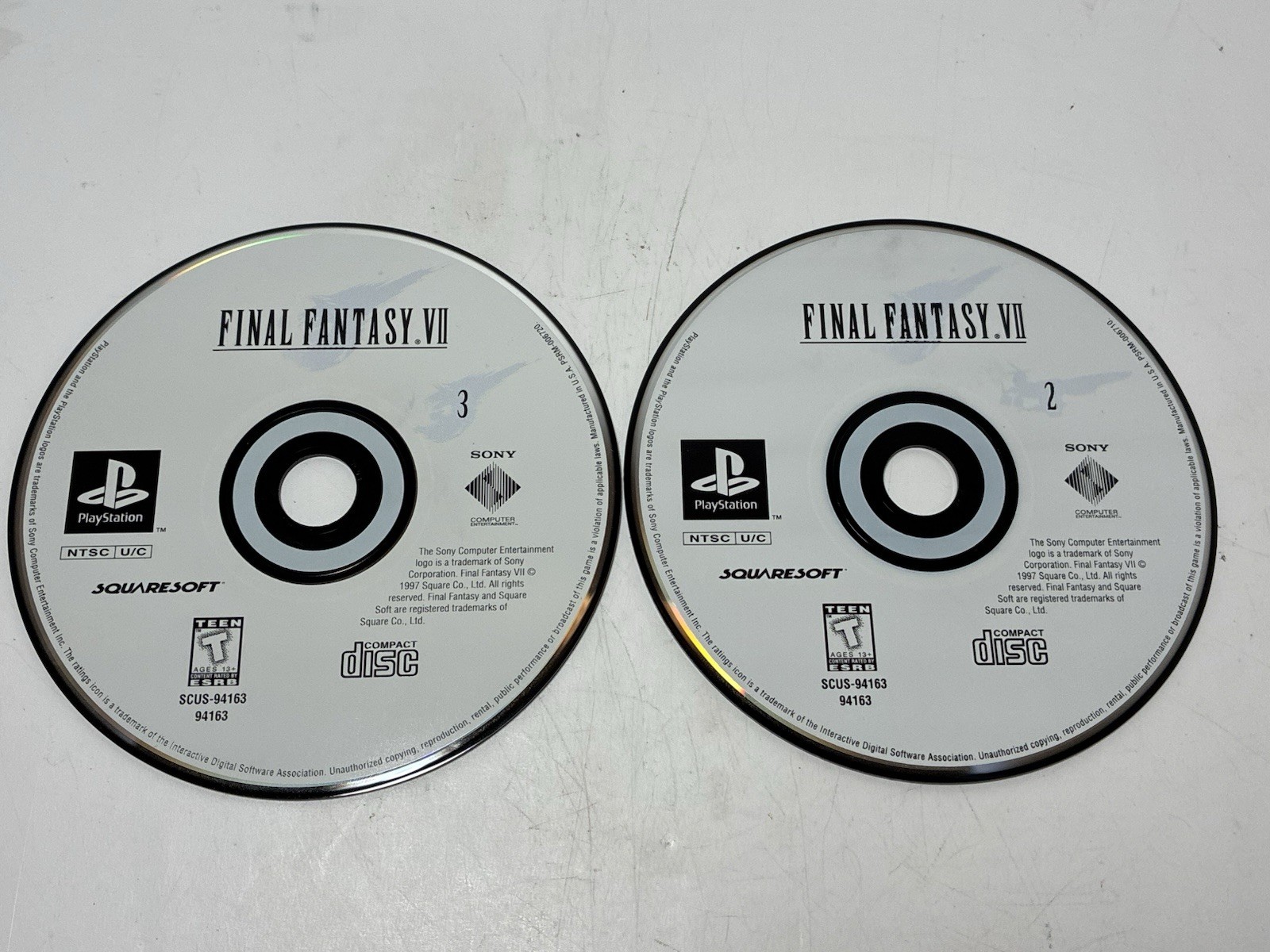 Final Fantasy VII 7 (PlayStation 1 PS1) [1997] – 2 Disc Set – Discs Only ✅
